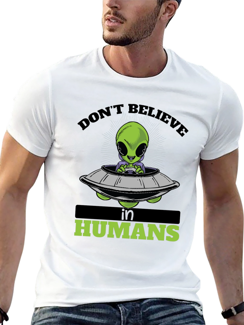 Dont Believe in Humans Alien T-Shirt