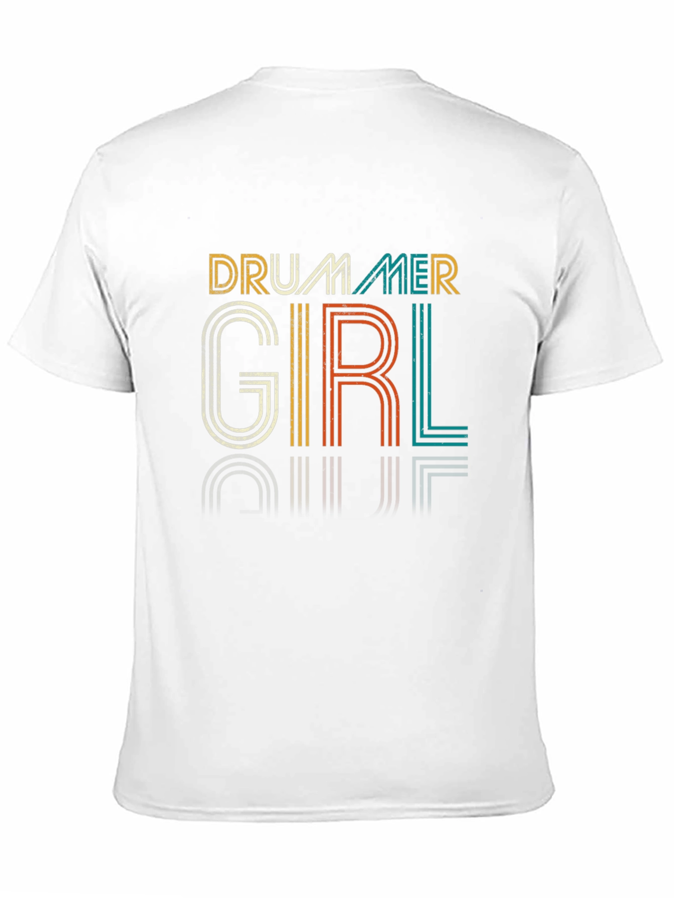 Drummer Girl Retro T-Shirt