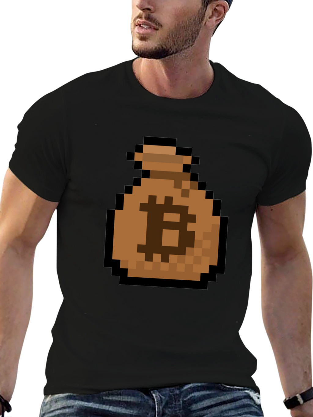 Bitcoin Pixel Art T-Shirt