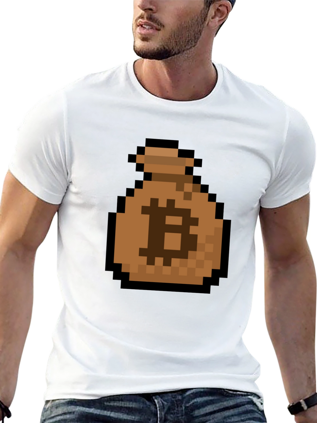 Bitcoin Pixel Art T-Shirt