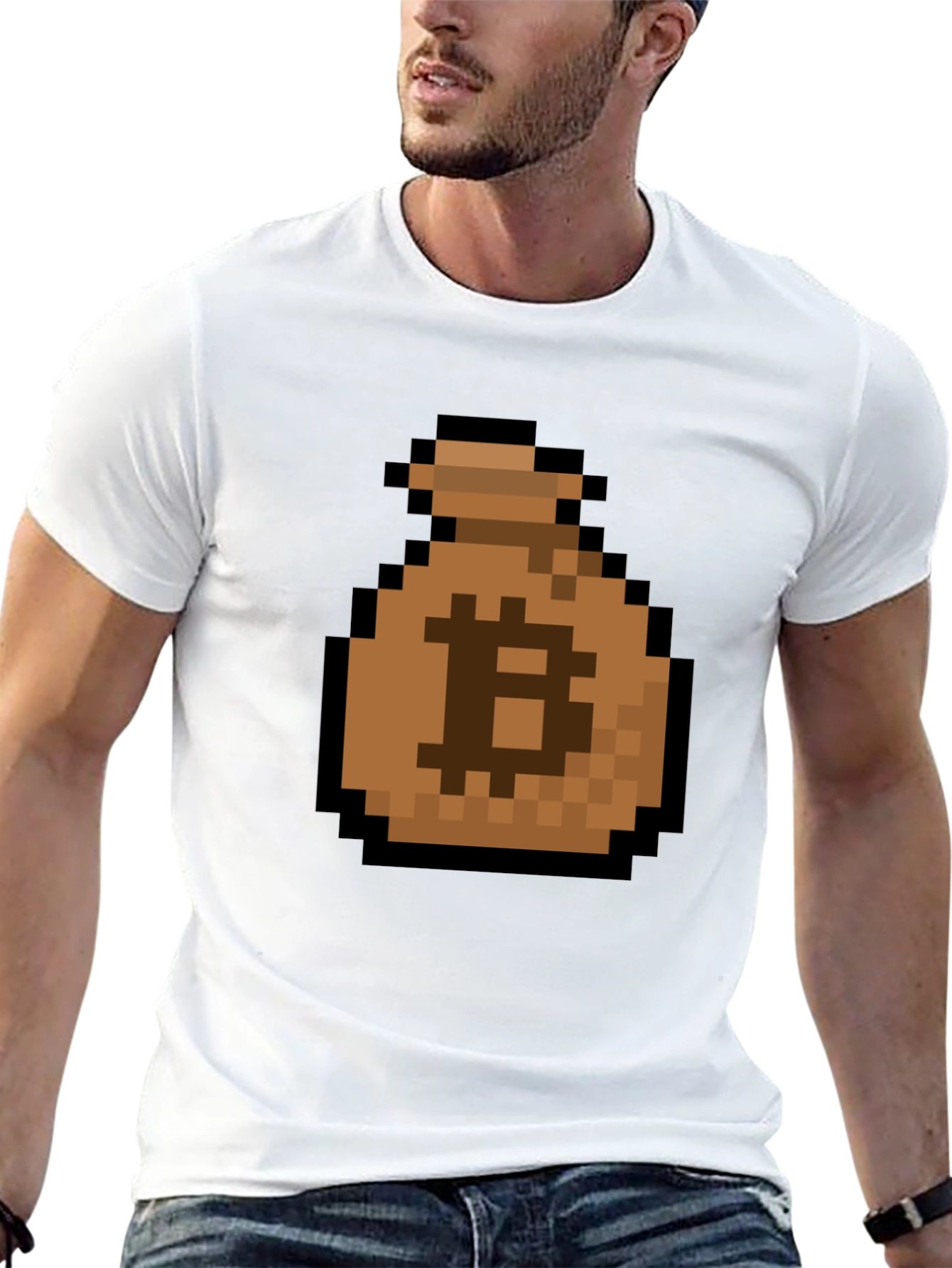 Bitcoin Pixel Art T-Shirt