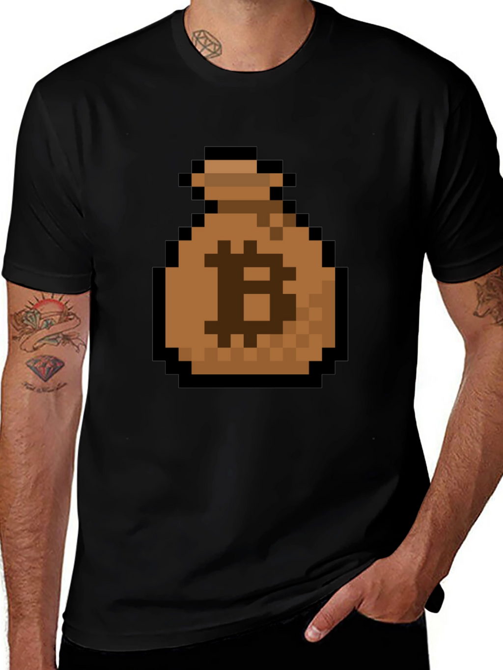 Bitcoin Pixel Art T-Shirt