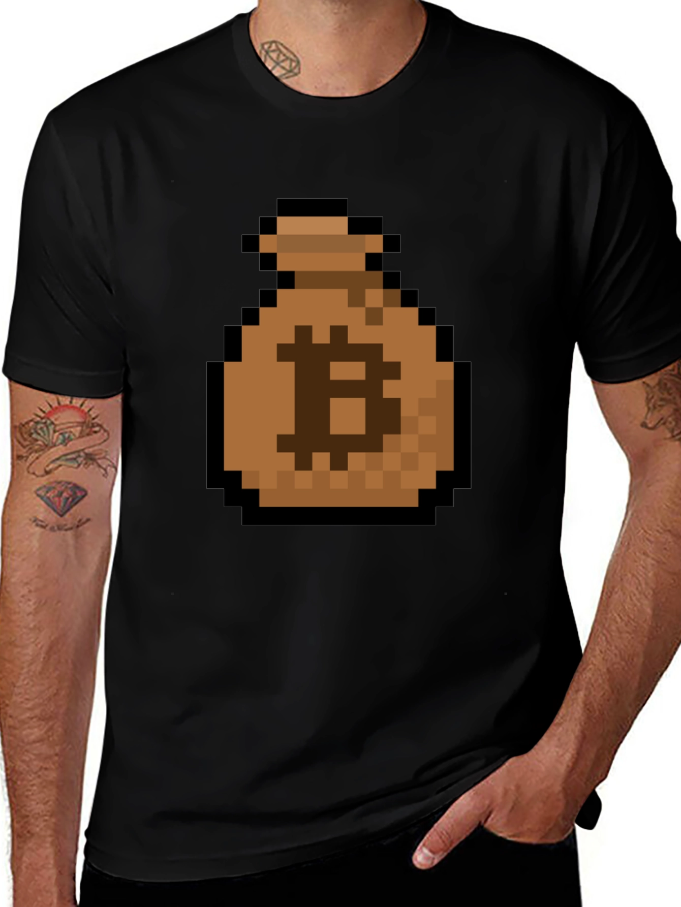 Bitcoin Pixel Art T-Shirt