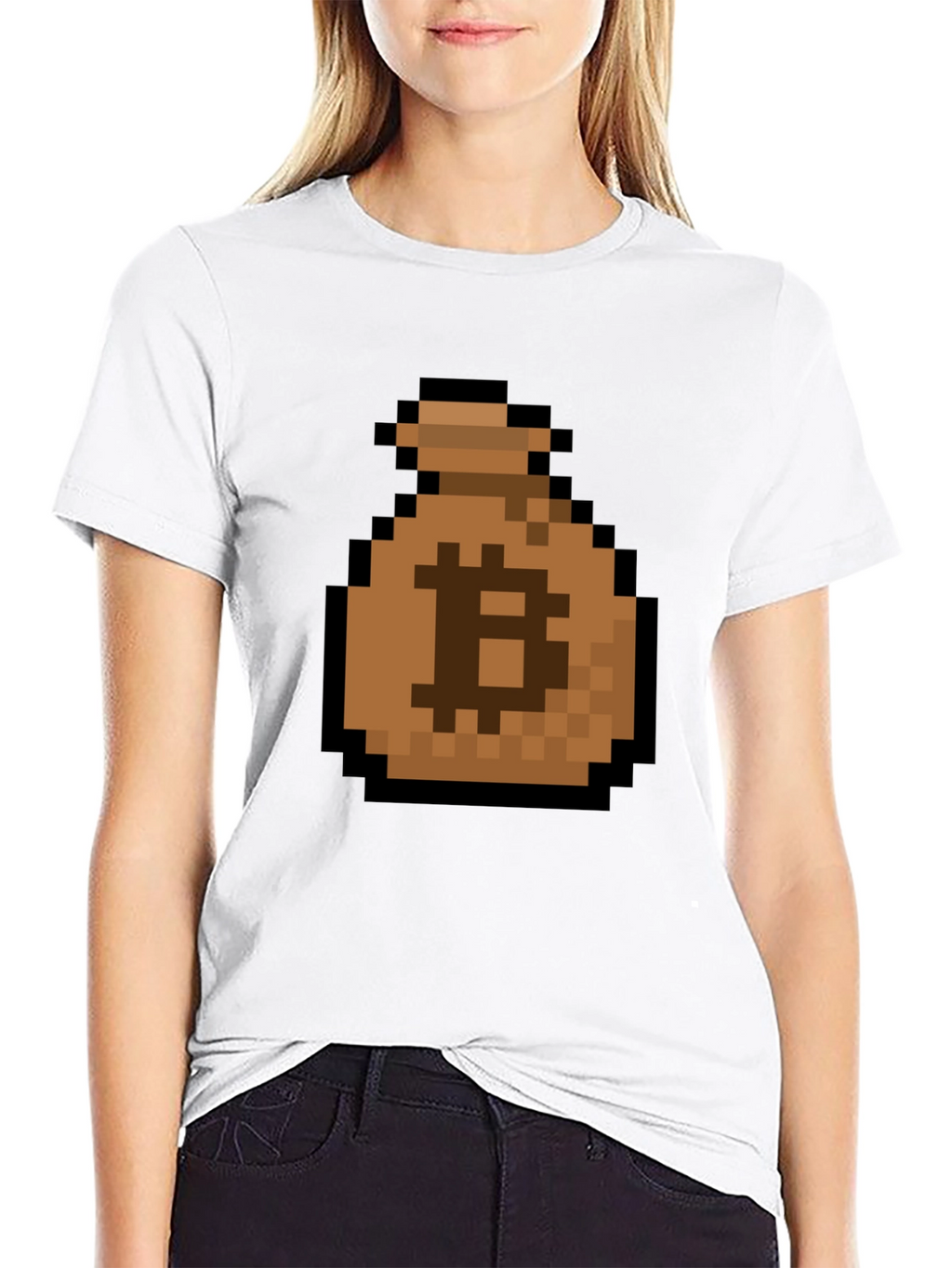 Bitcoin Pixel Art T-Shirt