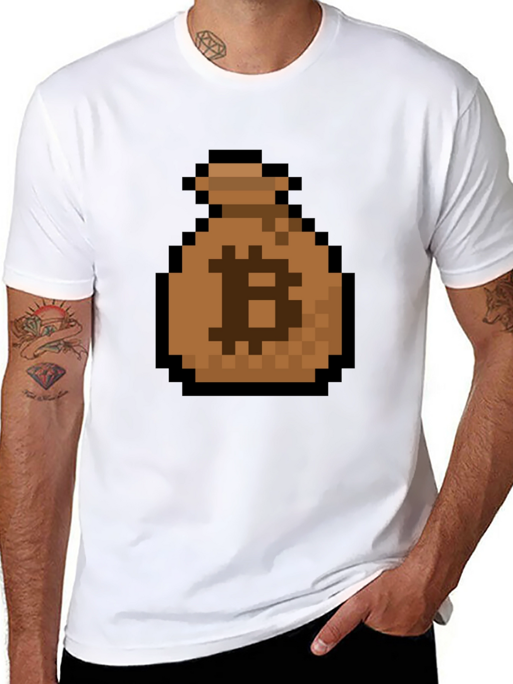 Bitcoin Pixel Art T-Shirt