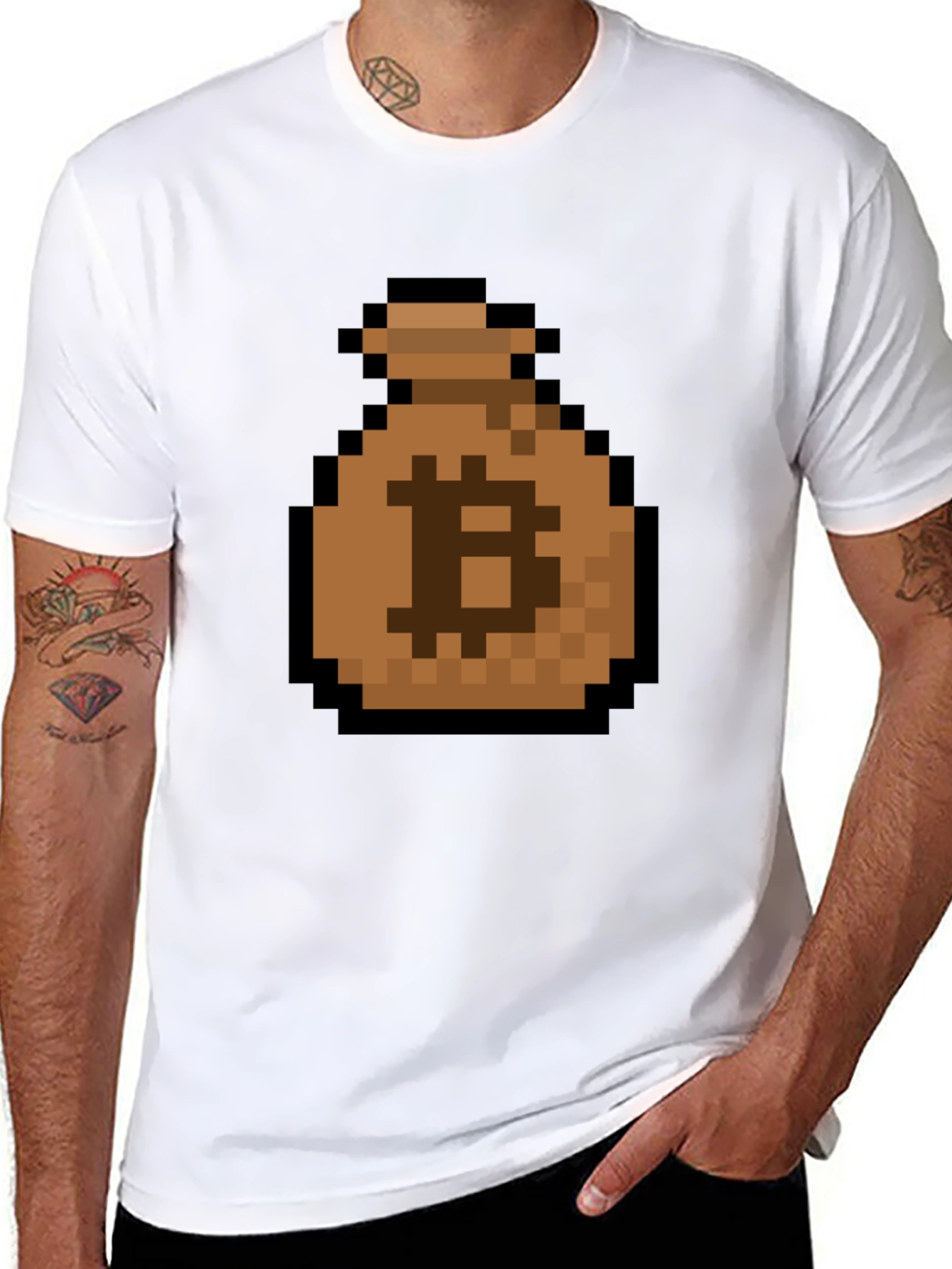 Bitcoin Pixel Art T-Shirt