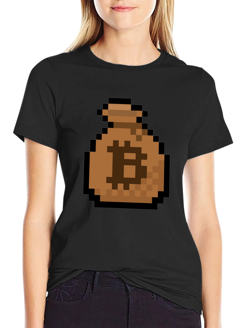 Bitcoin Pixel Art T-Shirt