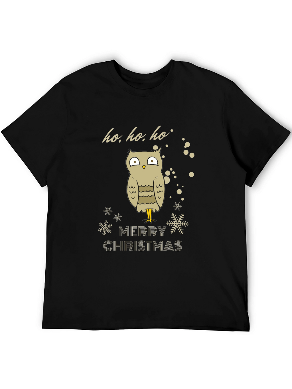 Festive Owl Merry Christmas Graphic Tee