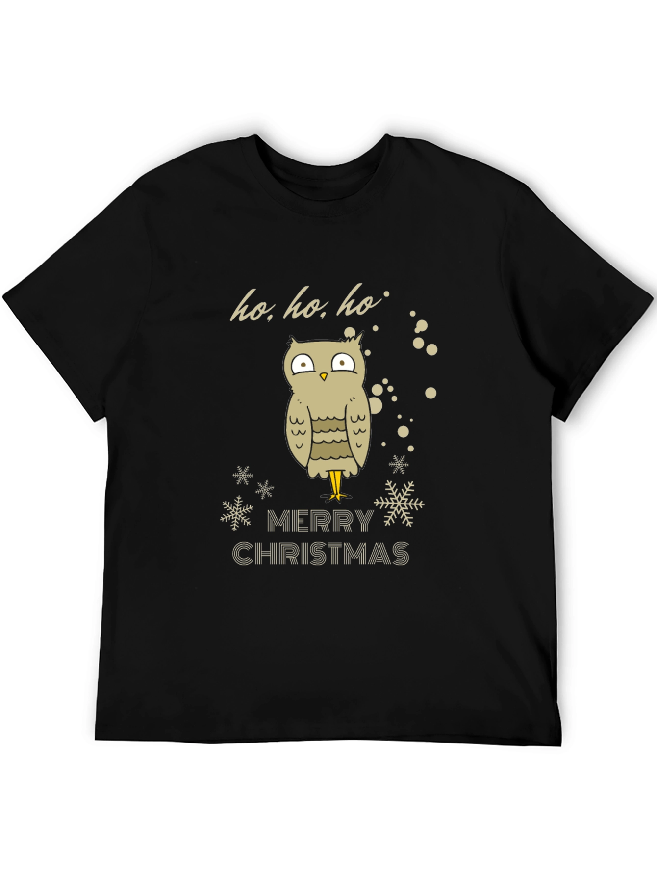 Festive Owl Merry Christmas Graphic Tee