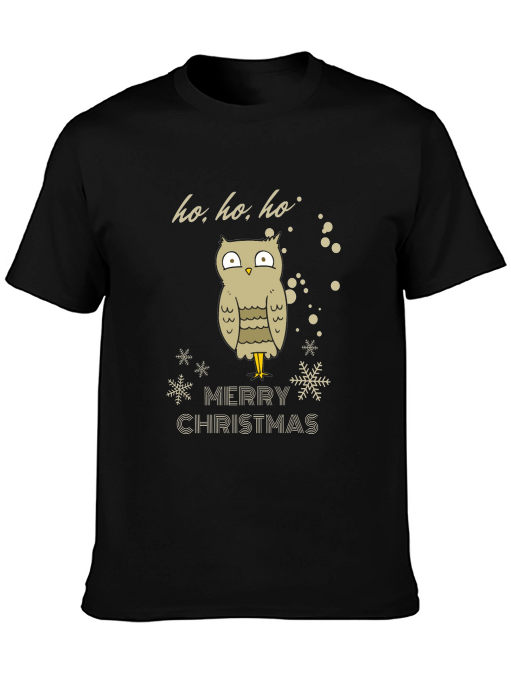 Festive Owl Merry Christmas Graphic Tee