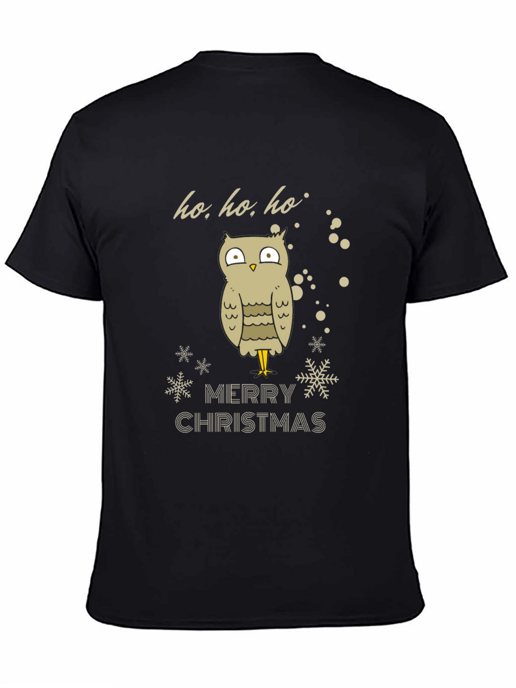 Festive Owl Merry Christmas Graphic Tee