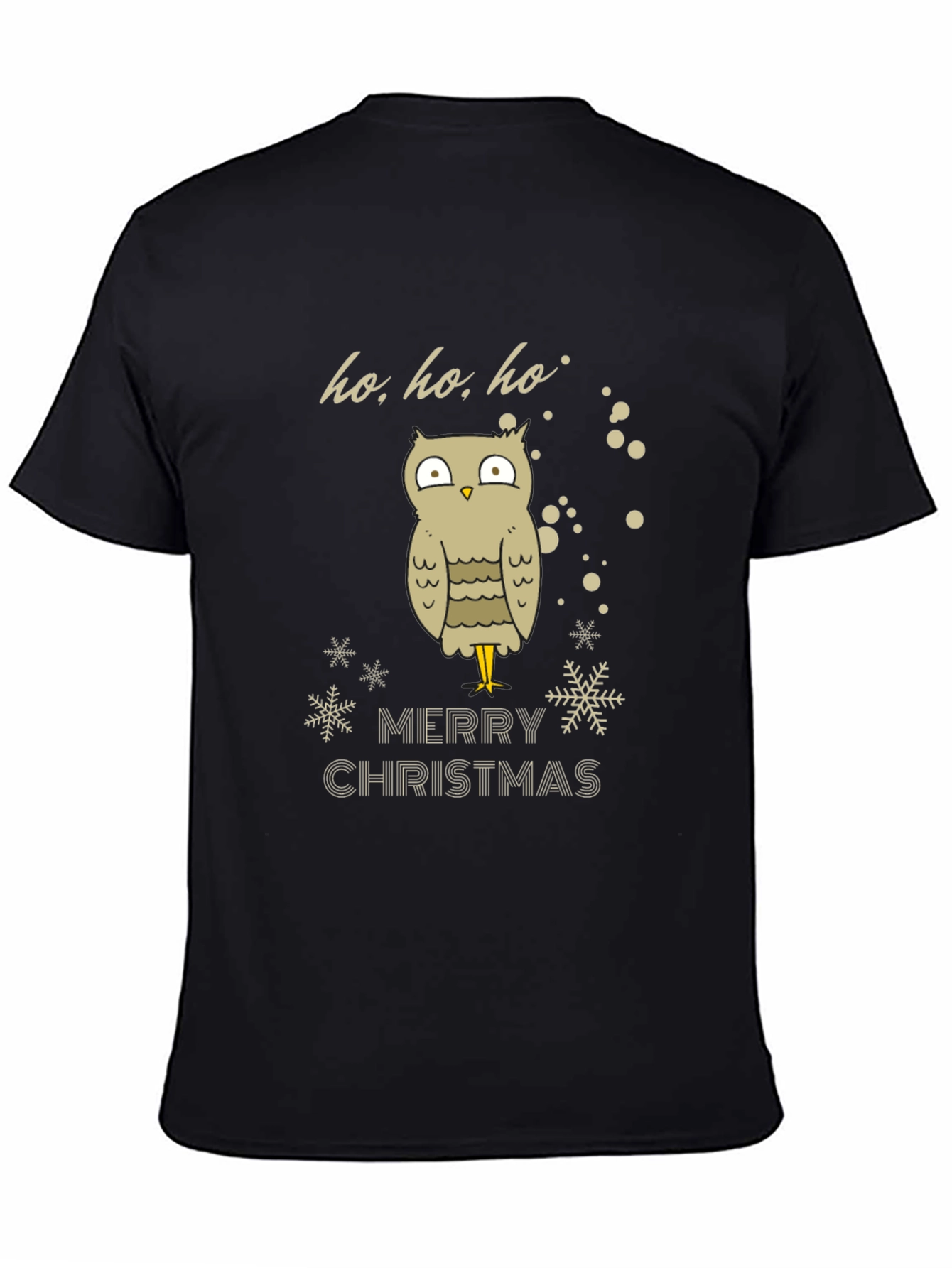 Festive Owl Merry Christmas Graphic Tee