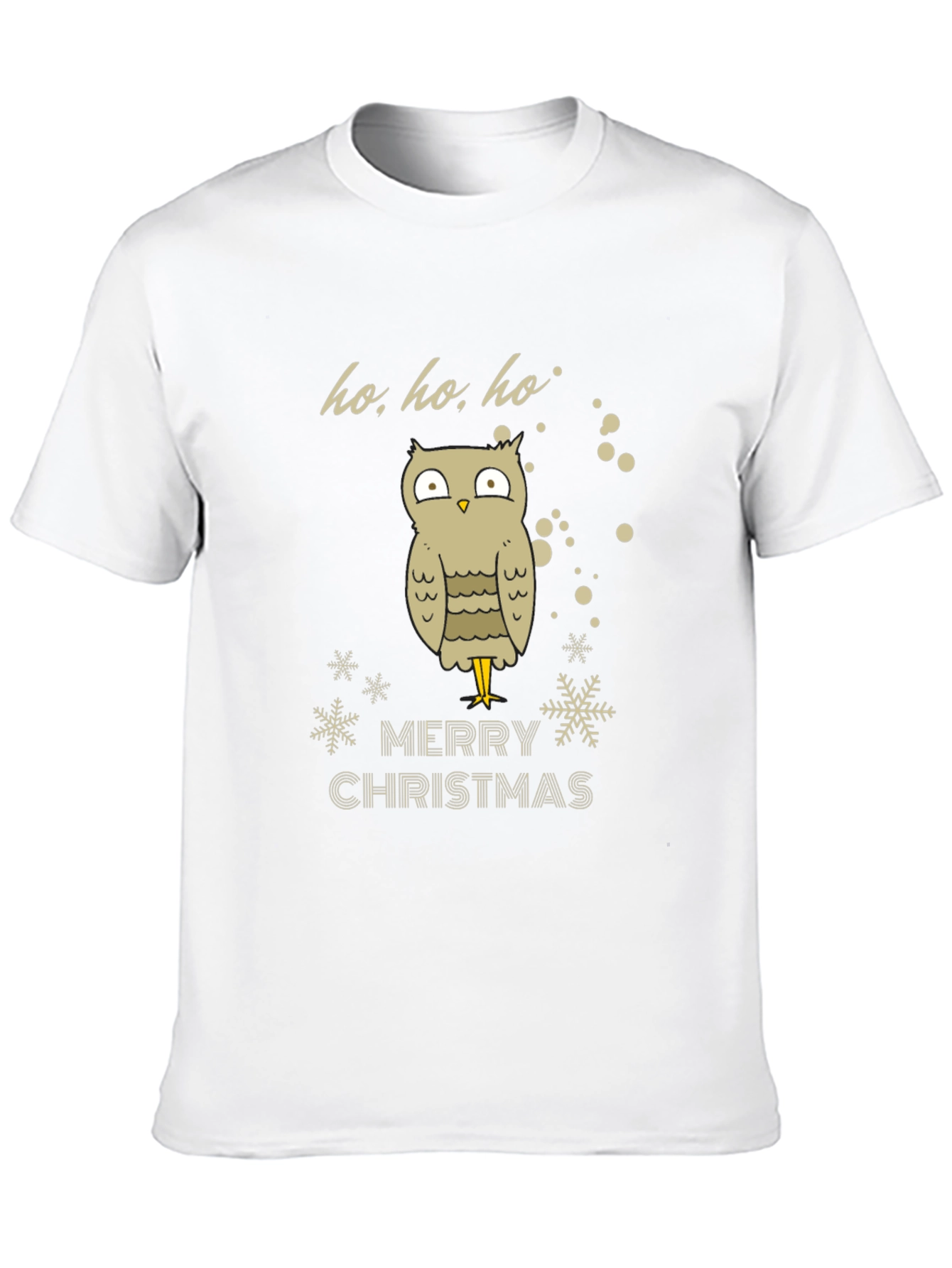 Festive Owl Merry Christmas Graphic Tee