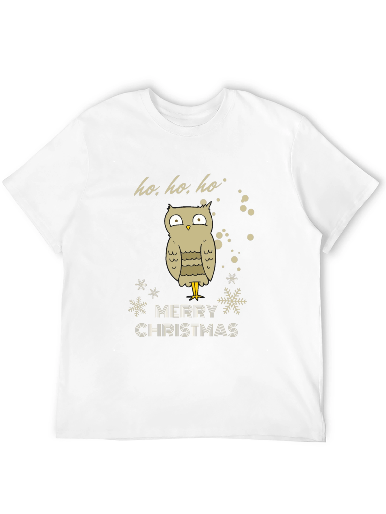 Festive Owl Merry Christmas Graphic Tee