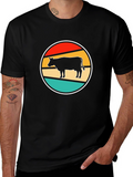 Retro Cow T-Shirt - Farm Animal Graphic Tee