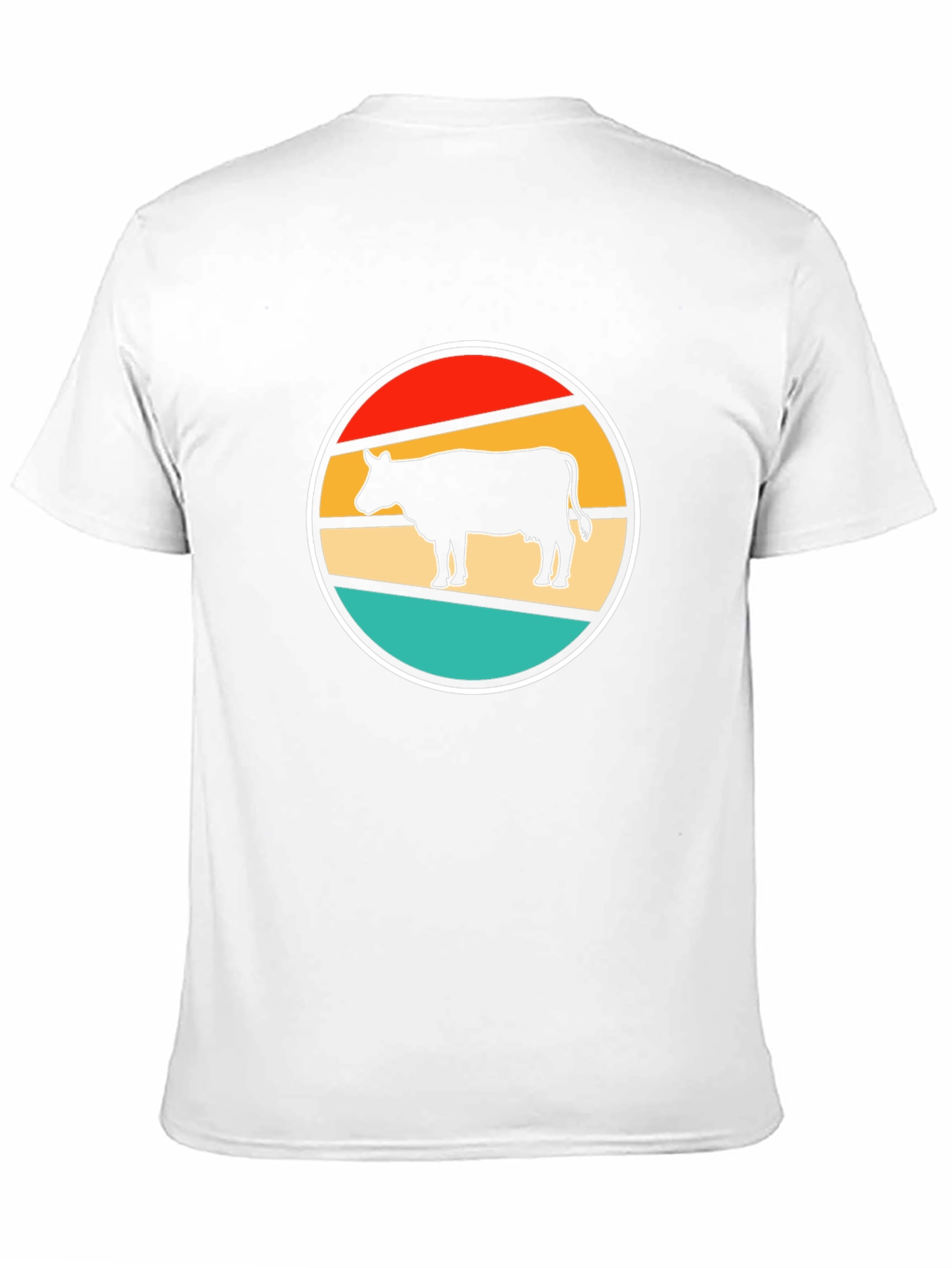 Retro Cow T-Shirt - Farm Animal Graphic Tee
