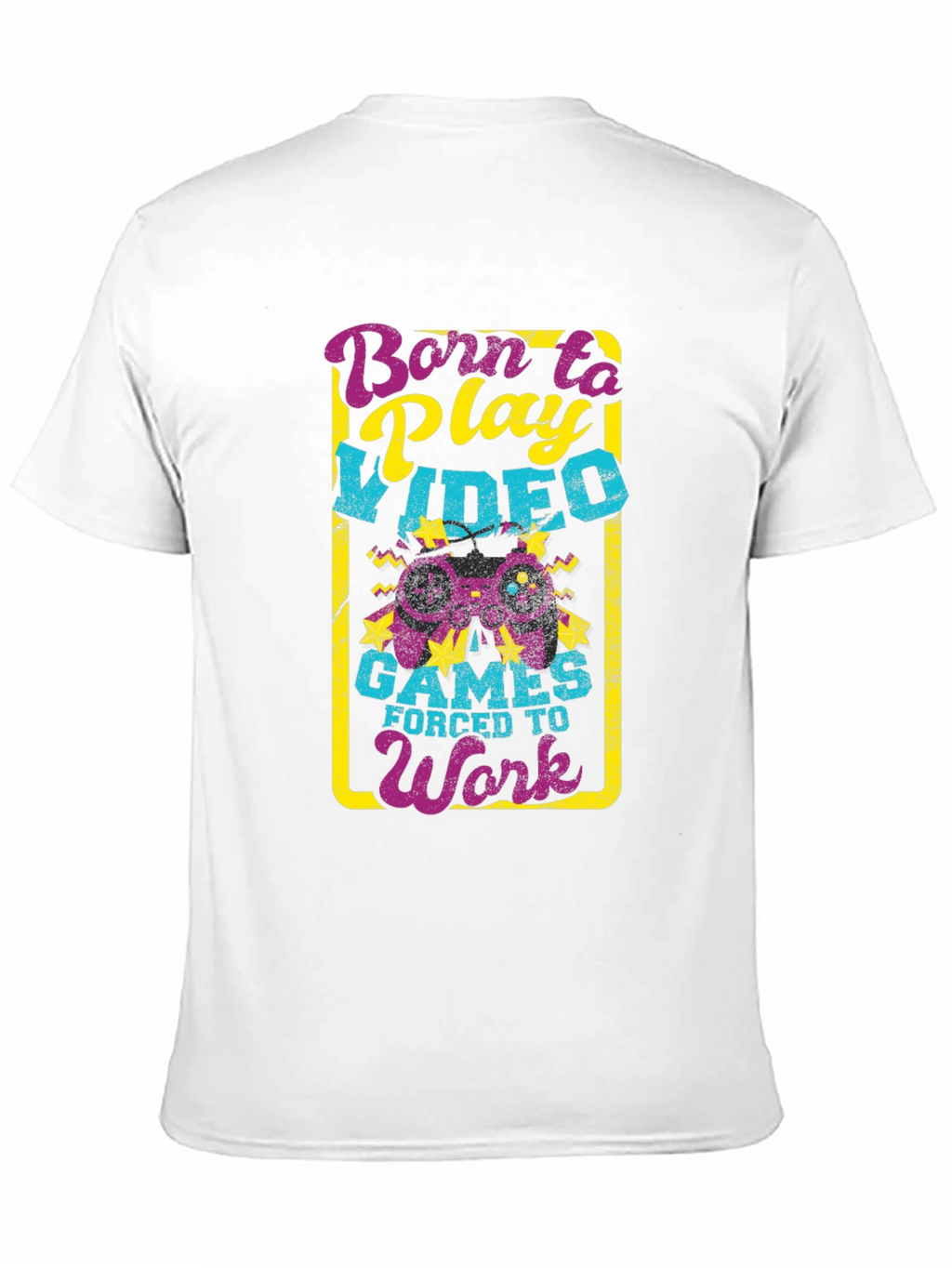 Born to Play Video Games Black T-Shirt