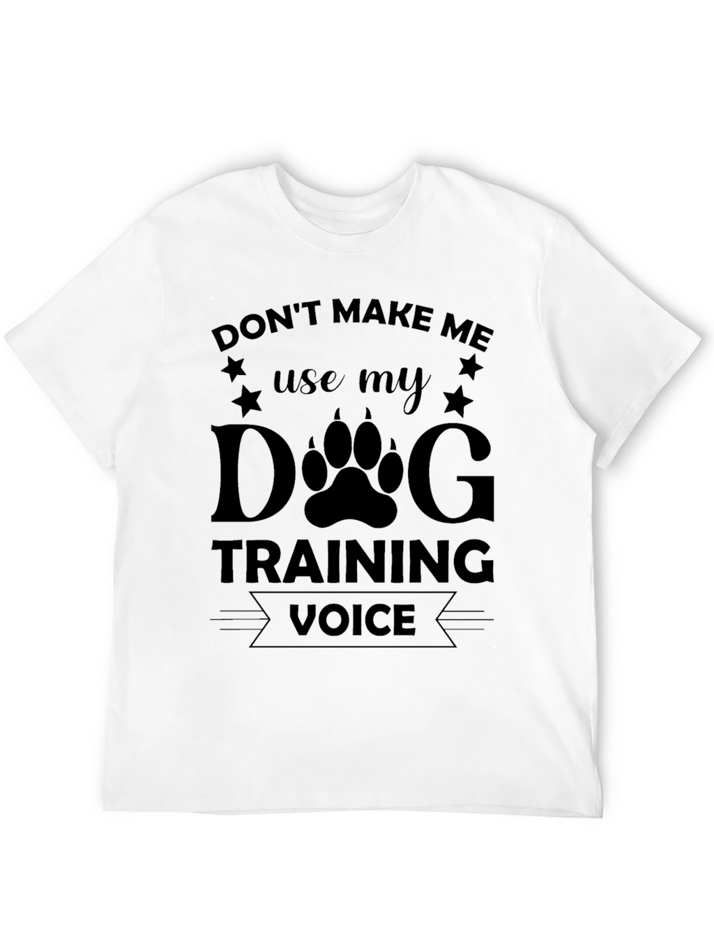 Dog Training Voice Black T-Shirt