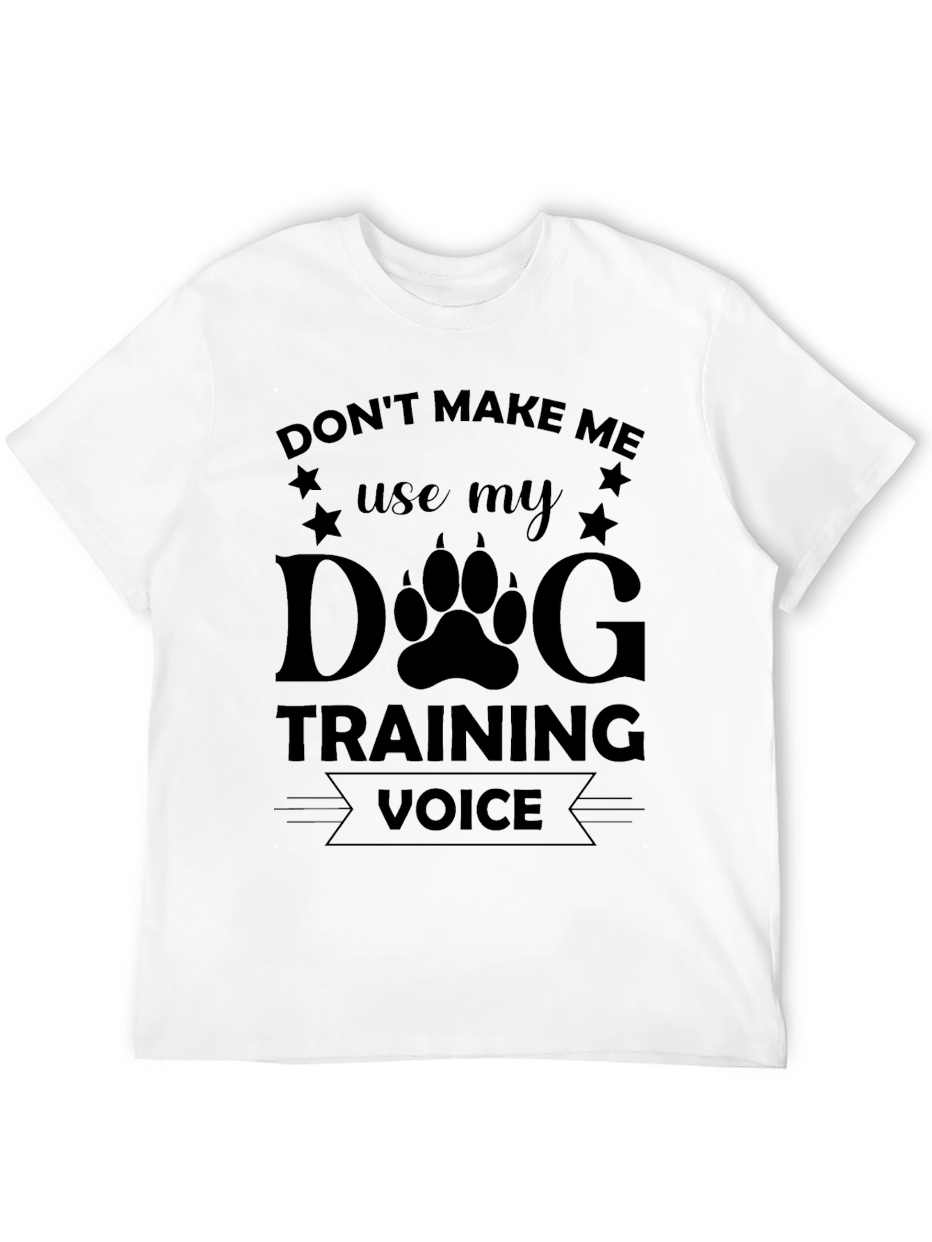 Dog Training Voice Black T-Shirt