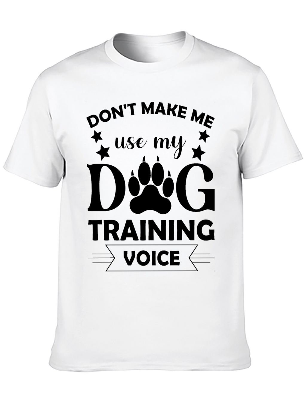 Dog Training Voice Black T-Shirt
