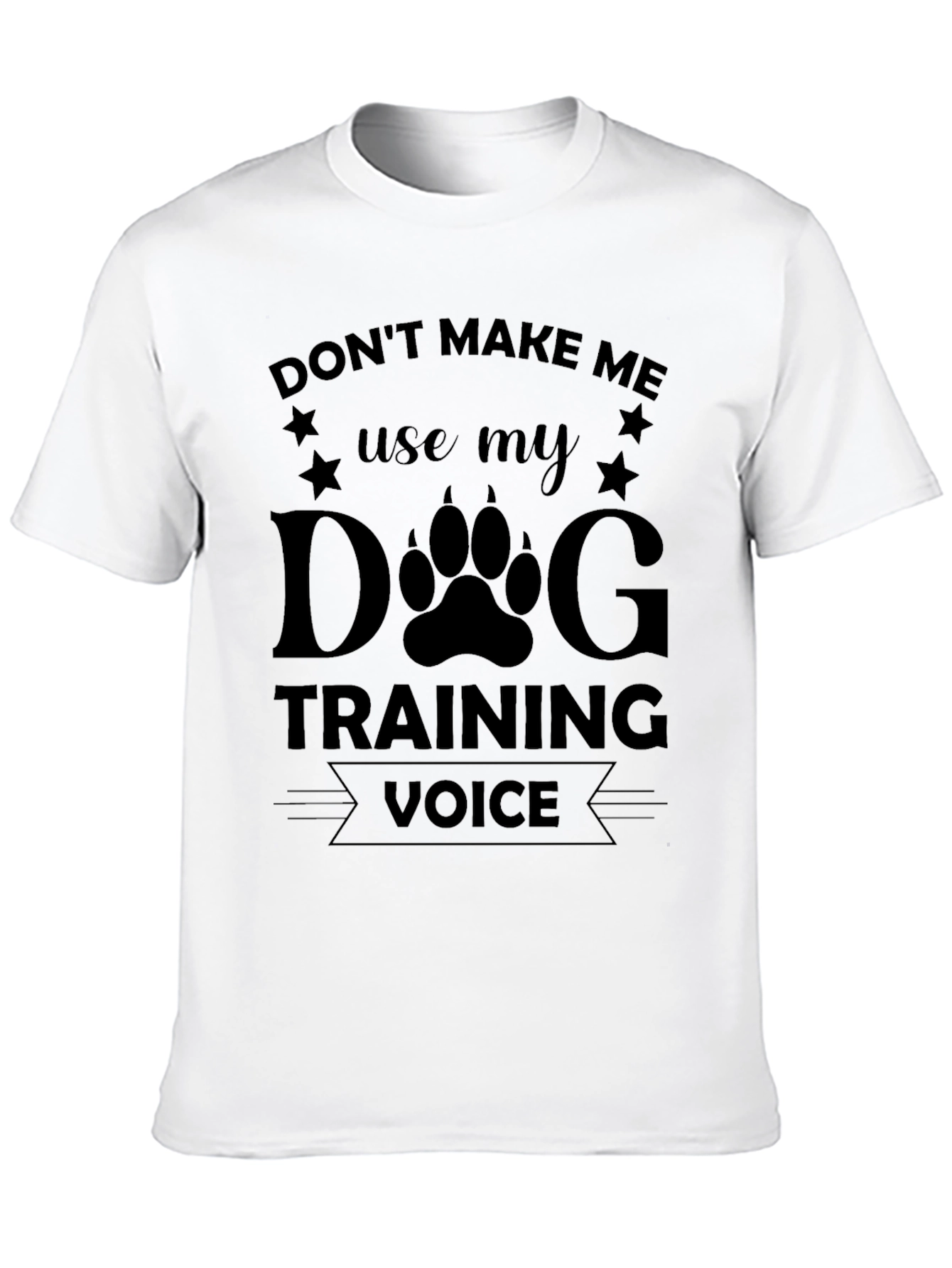 Dog Training Voice Black T-Shirt