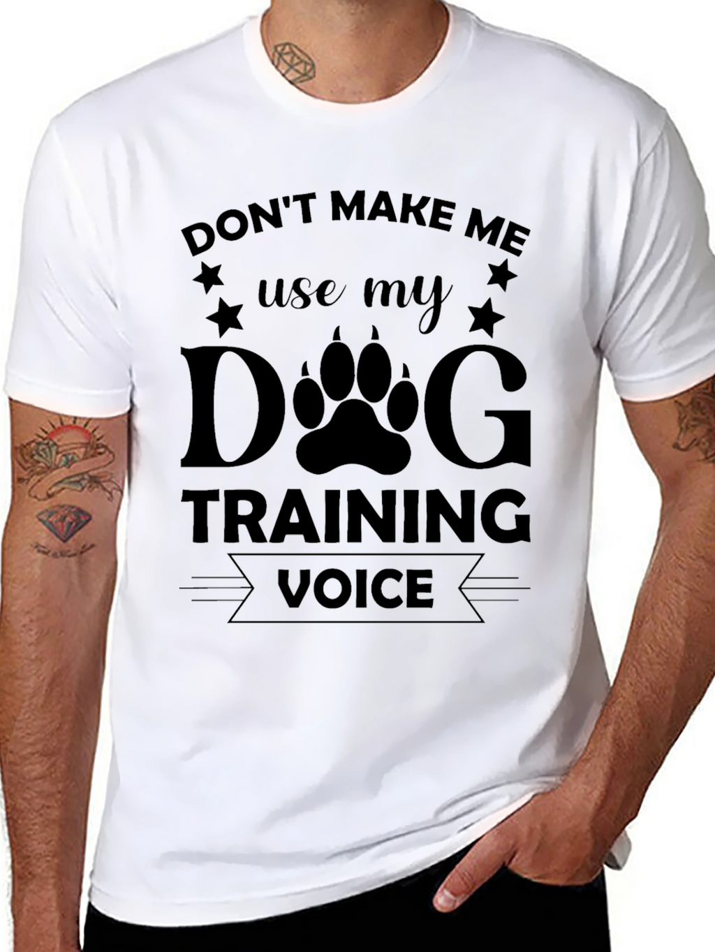 Dog Training Voice Black T-Shirt