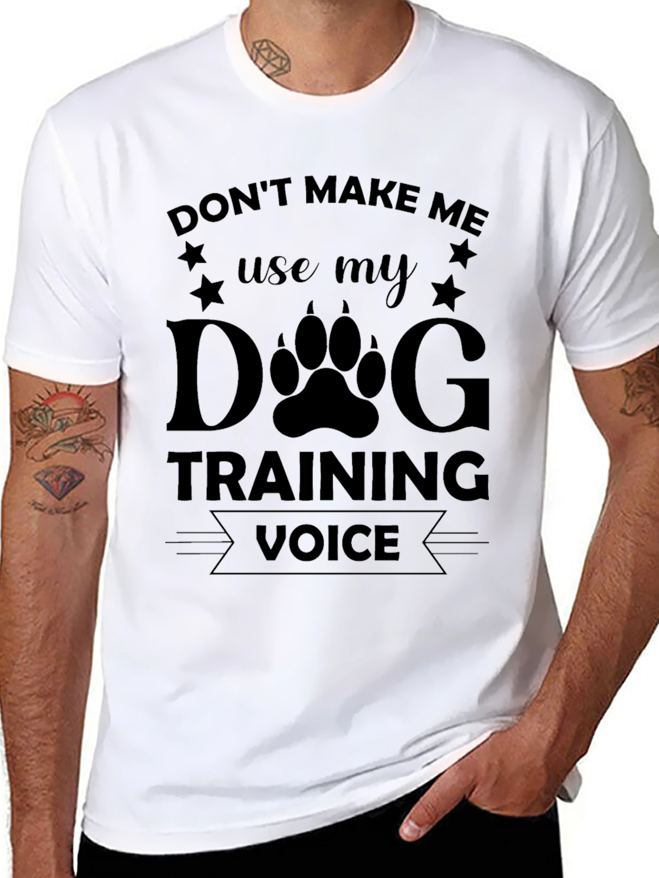 Dog Training Voice Black T-Shirt