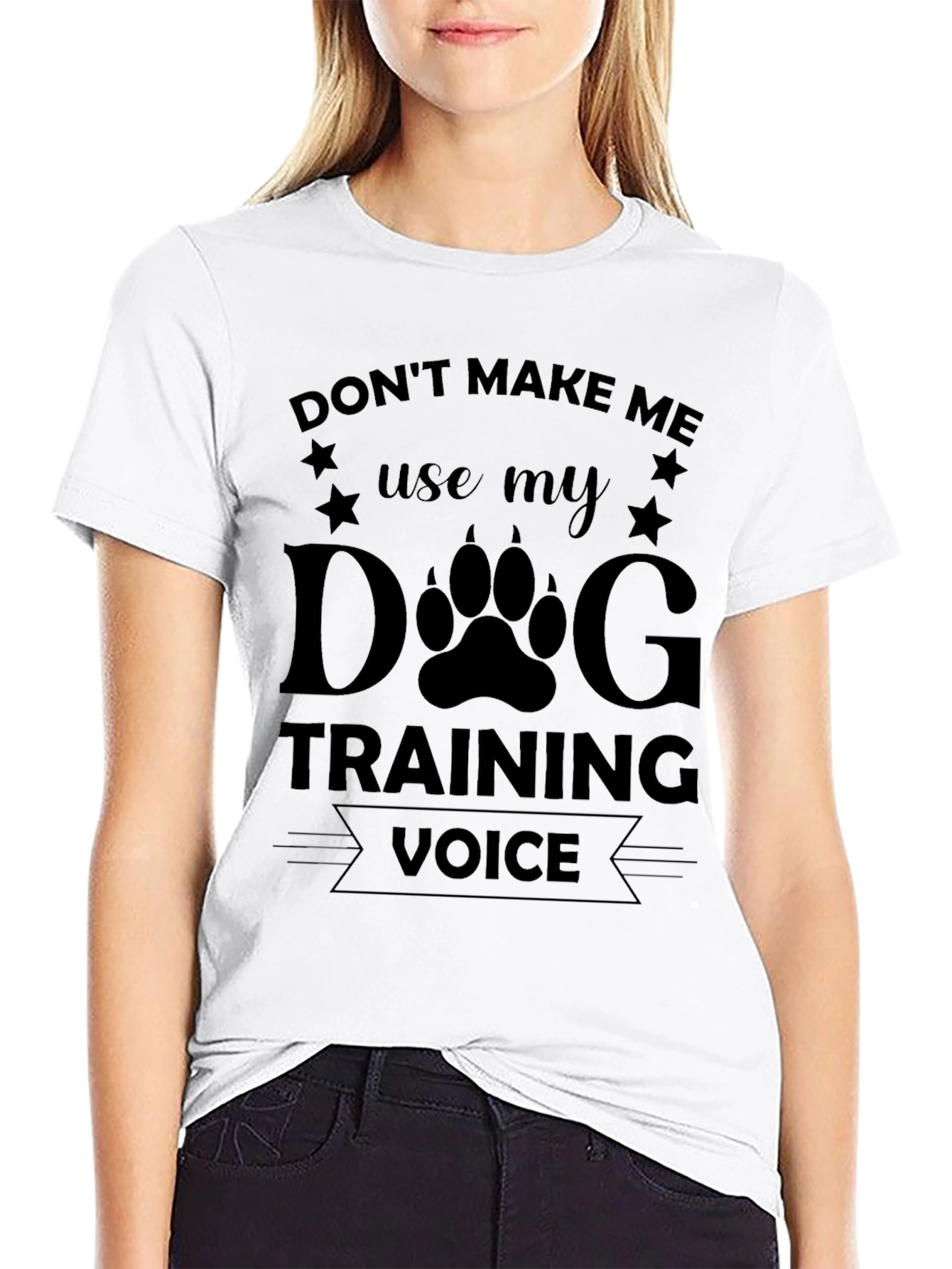 Dog Training Voice Black T-Shirt