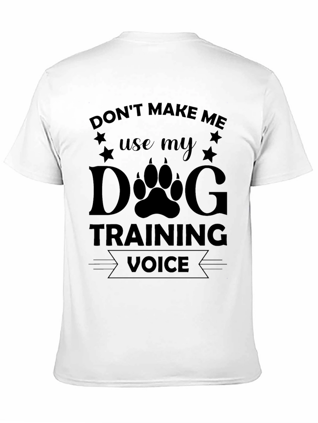 Dog Training Voice Black T-Shirt