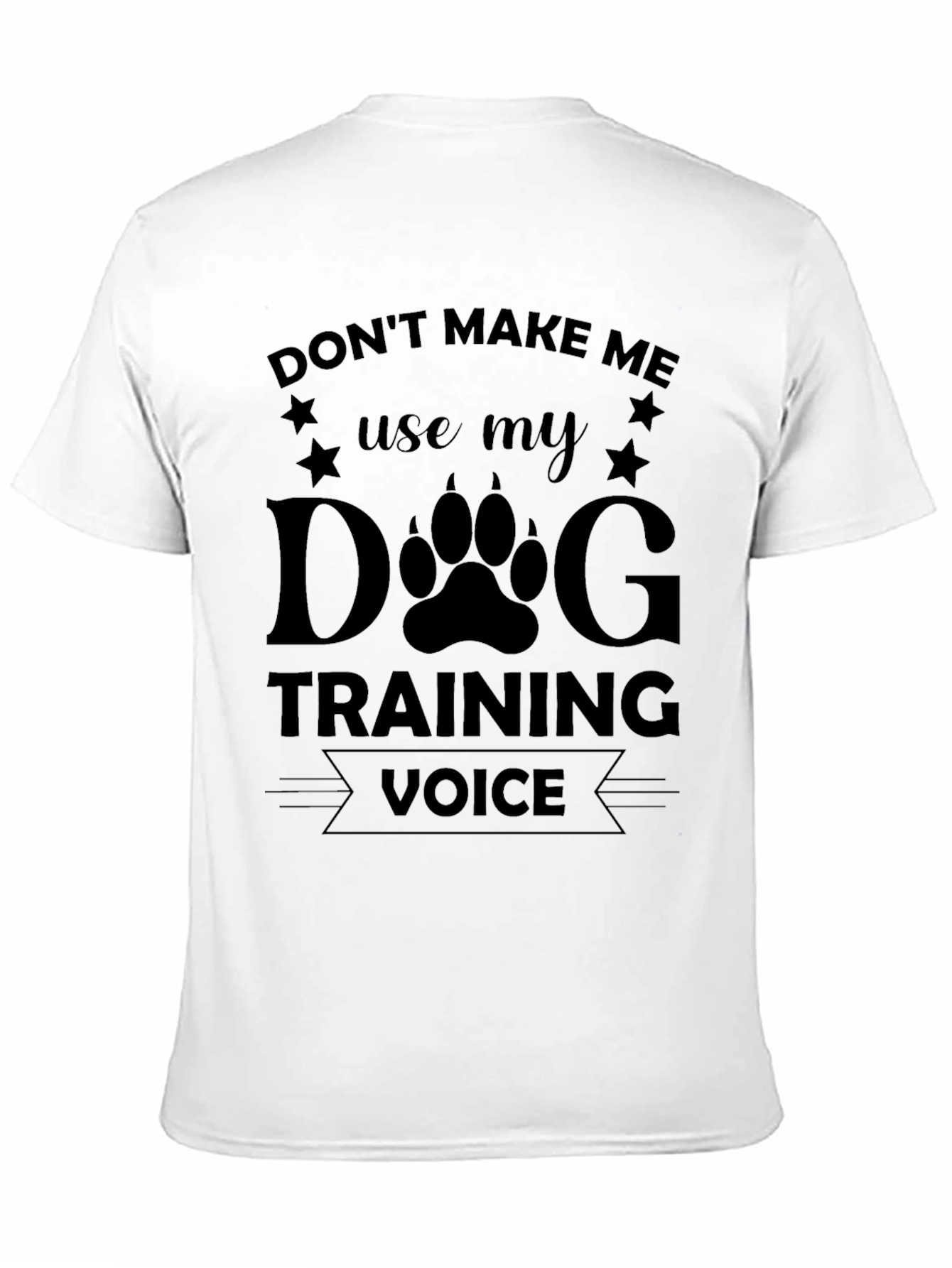 Dog Training Voice Black T-Shirt