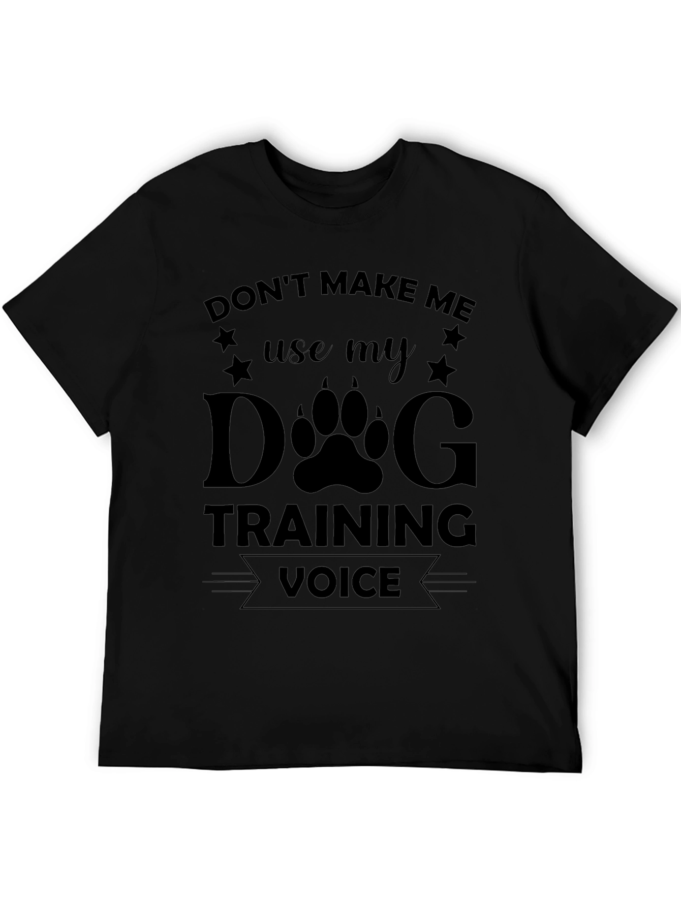 Dog Training Voice Black T-Shirt