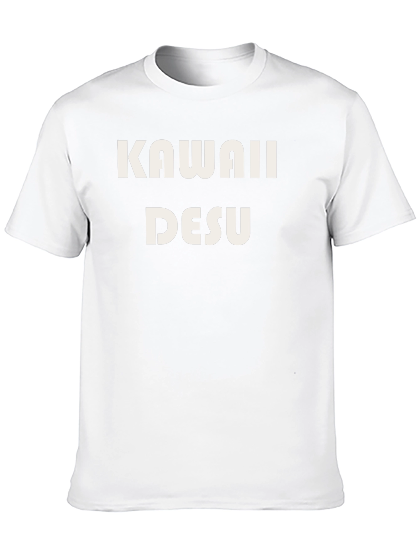 Kawaii Desu Black Tee - Anime Inspired Fashion