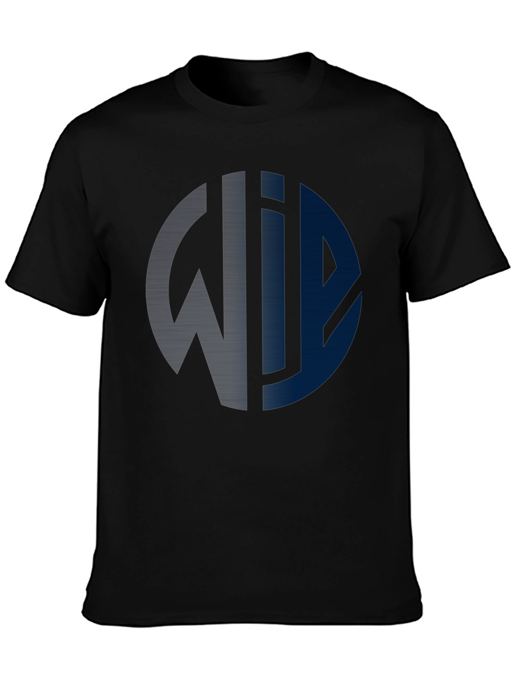 Modern Graphic Print Tee - Black