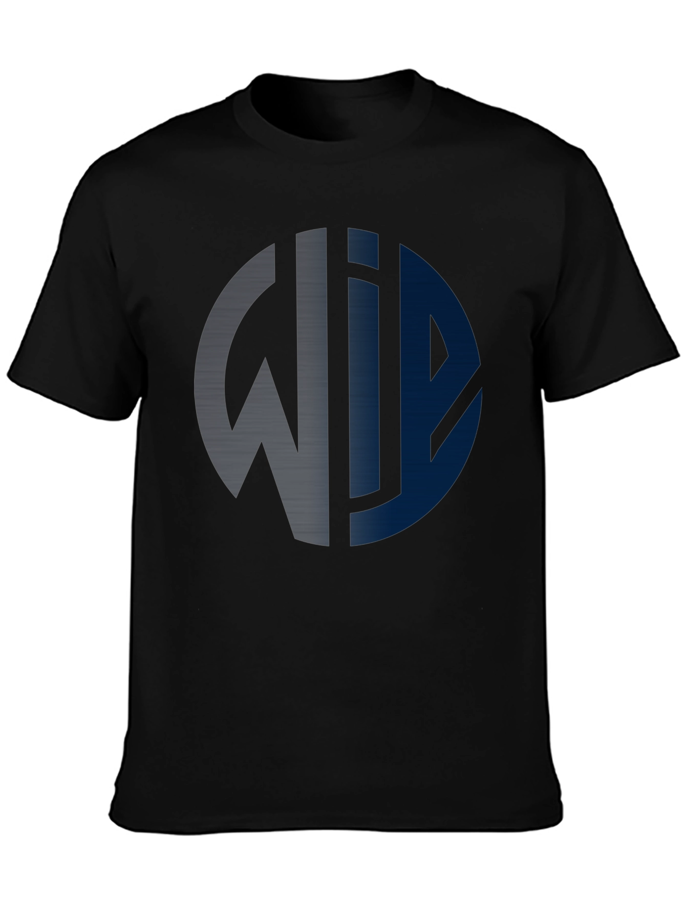 Modern Graphic Print Tee - Black