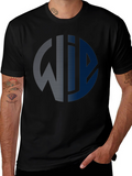Modern Graphic Print Tee - Black