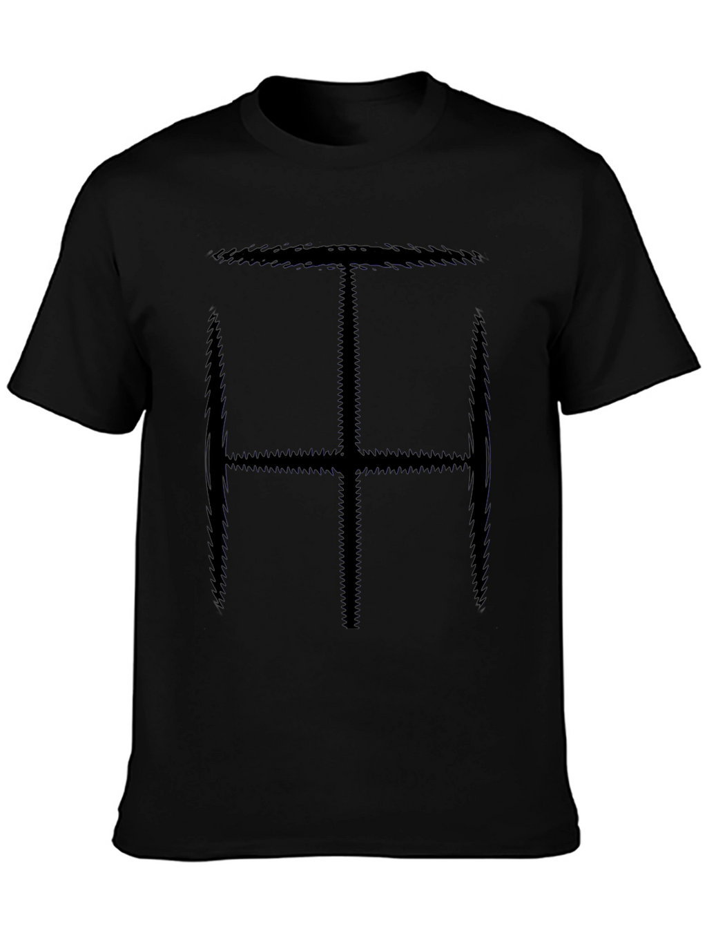 Abstract Symbol Tee - Mens Black Graphic T-Shirt