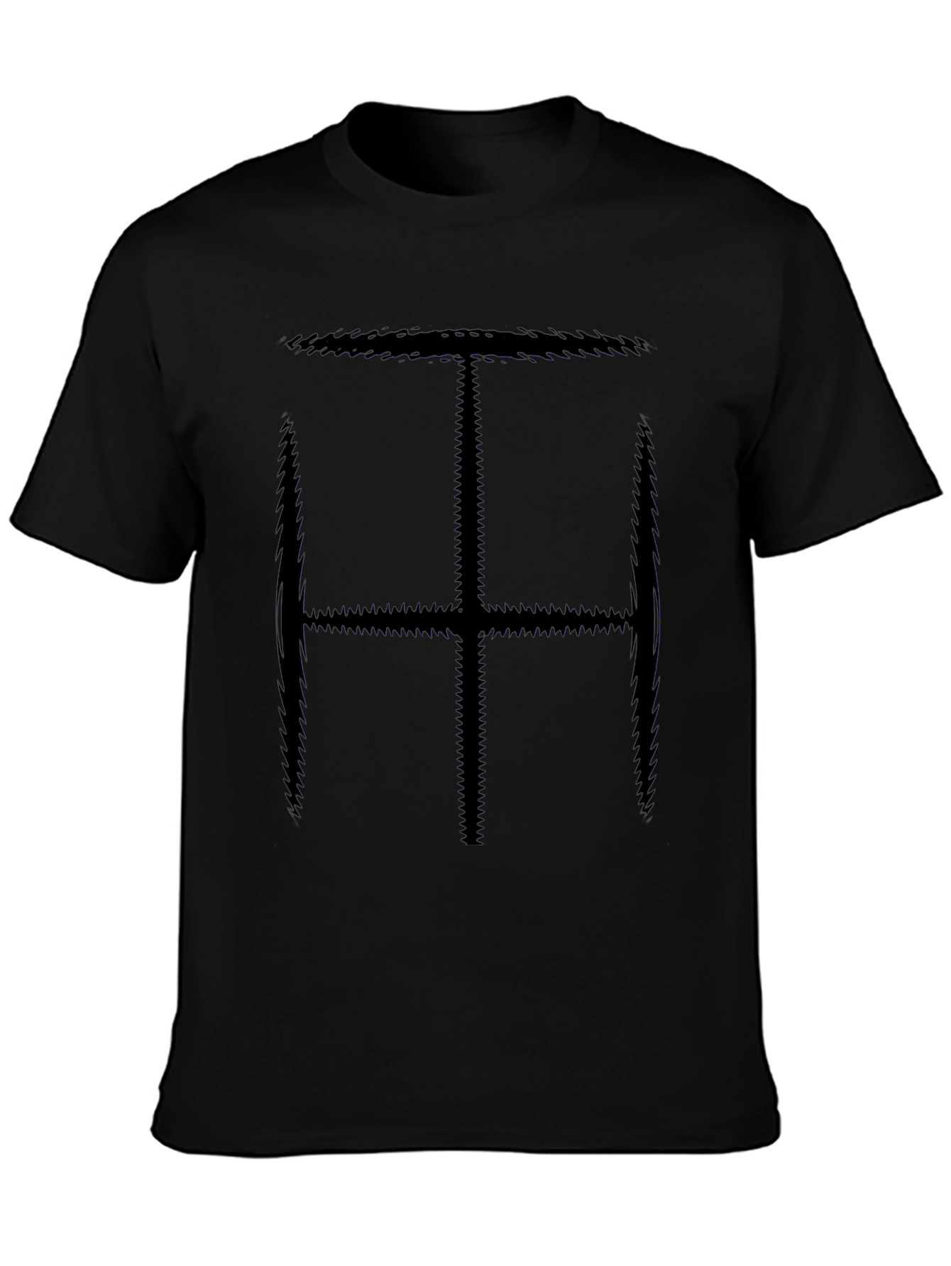 Abstract Symbol Tee - Mens Black Graphic T-Shirt