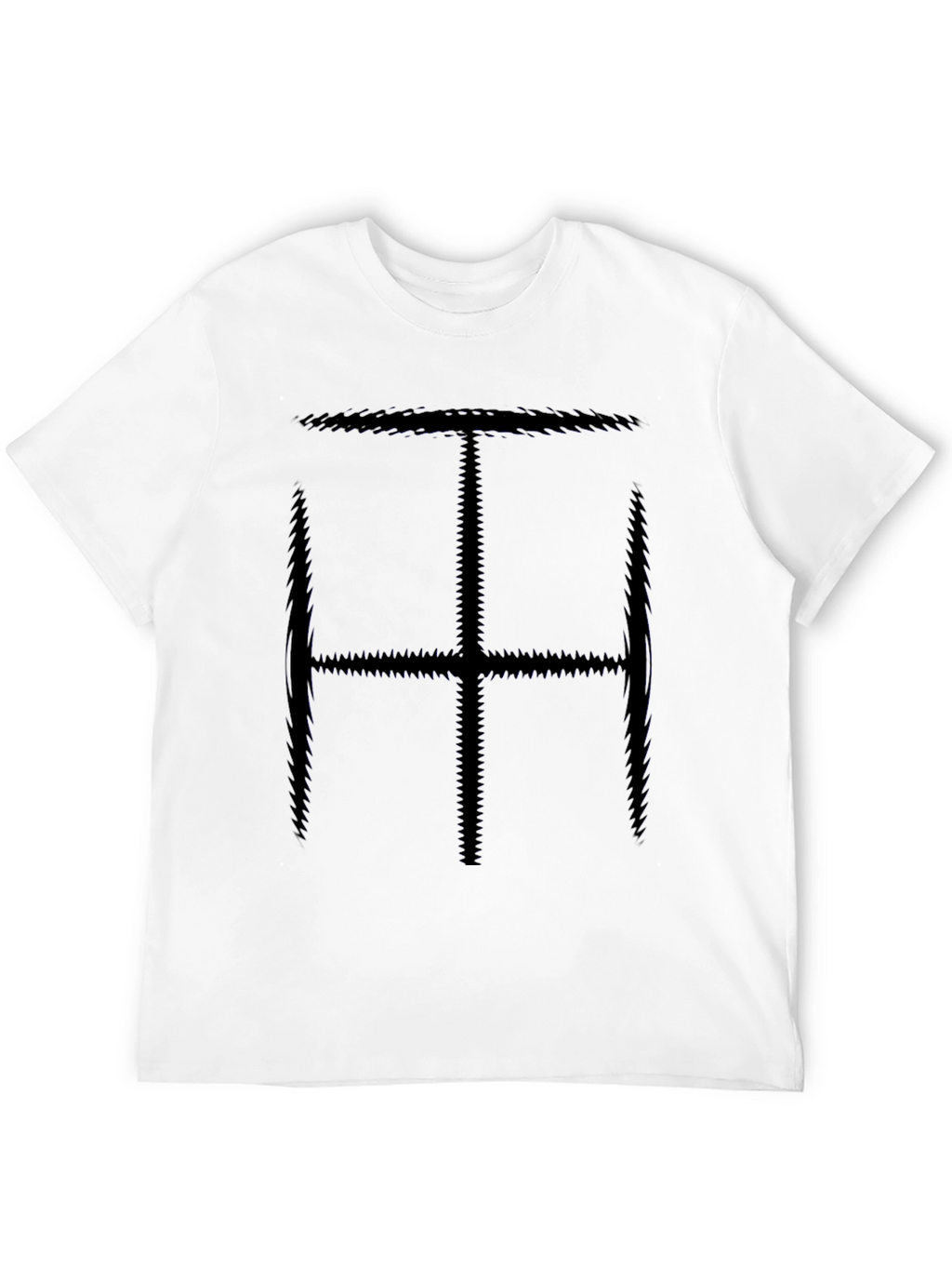 Abstract Symbol Tee - Mens Black Graphic T-Shirt