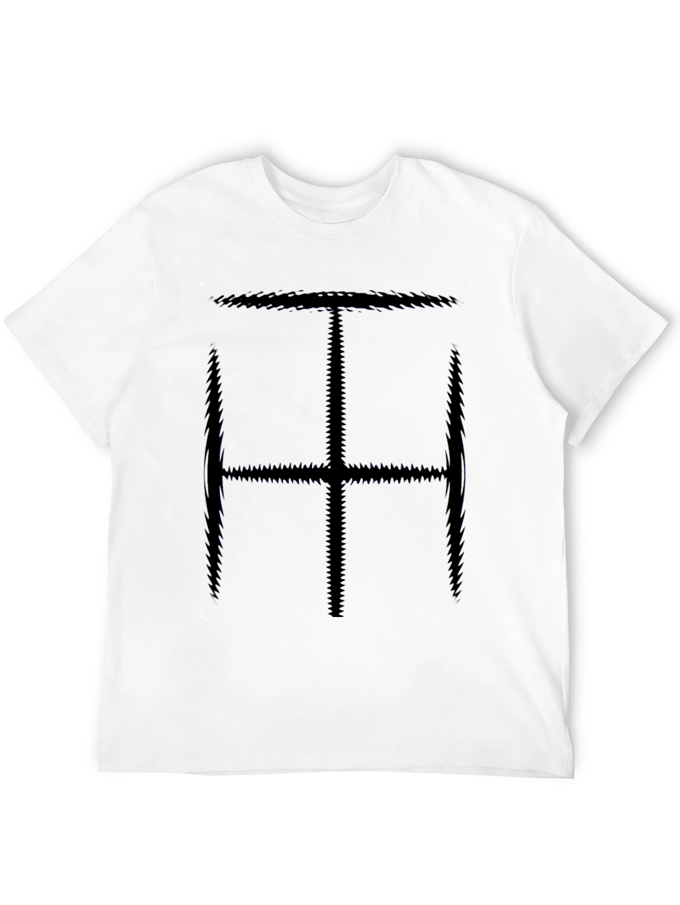 Abstract Symbol Tee - Mens Black Graphic T-Shirt