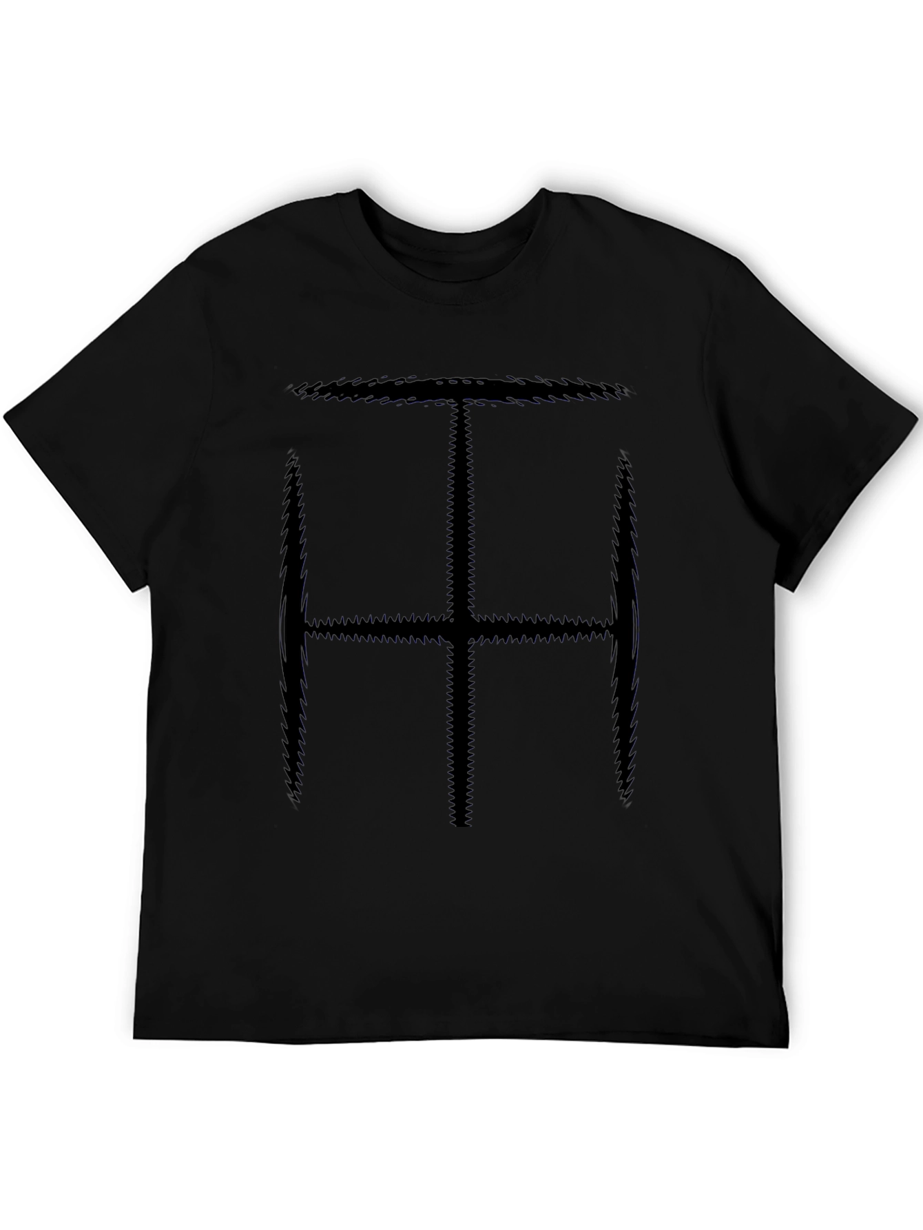 Abstract Symbol Tee - Mens Black Graphic T-Shirt