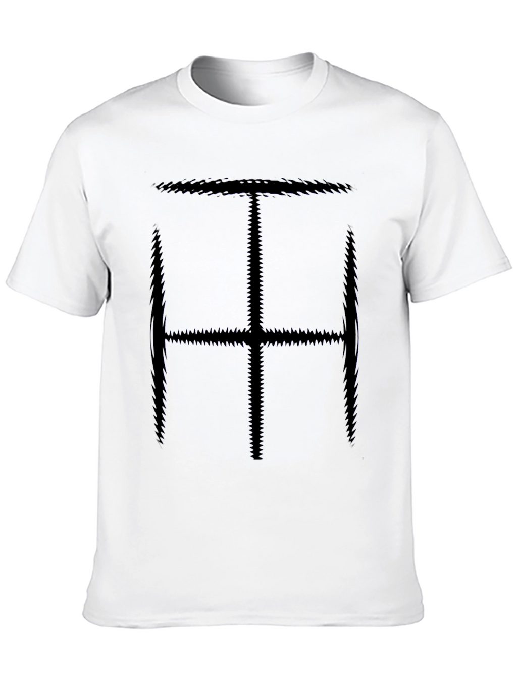 Abstract Symbol Tee - Mens Black Graphic T-Shirt
