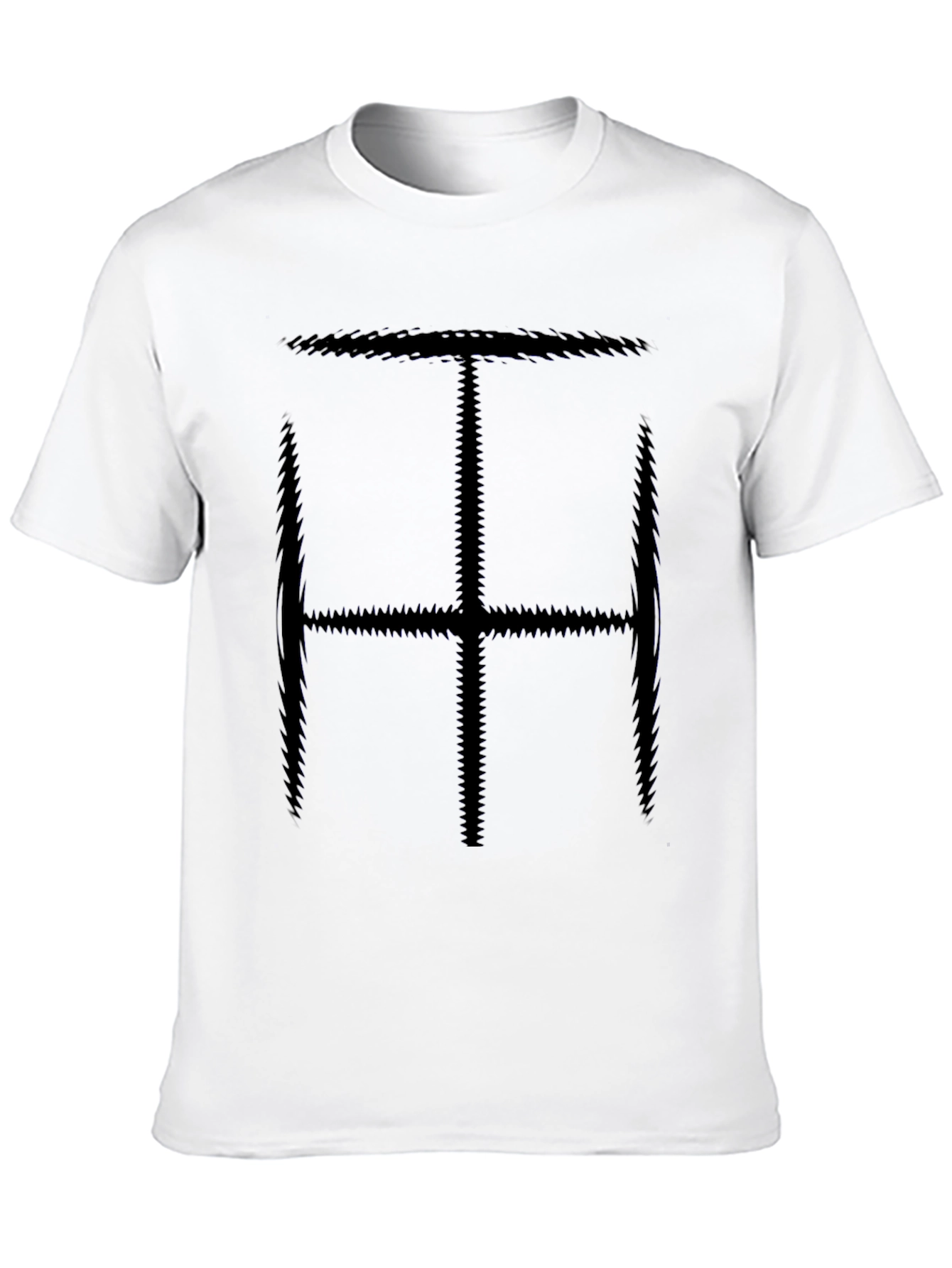 Abstract Symbol Tee - Mens Black Graphic T-Shirt
