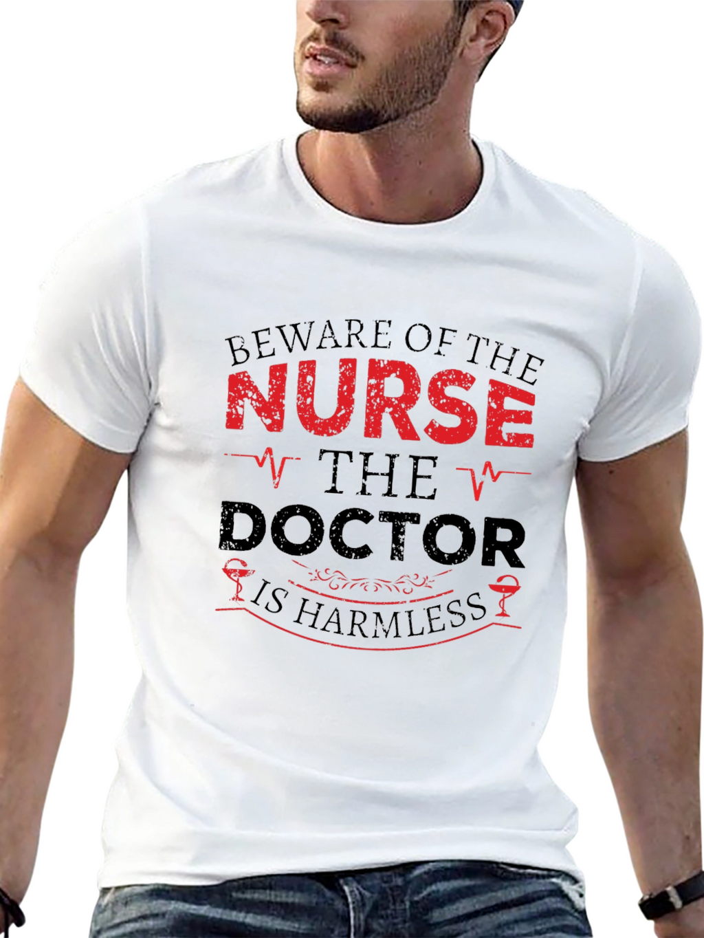 Beware of the Nurse Humor Graphic T-Shirt