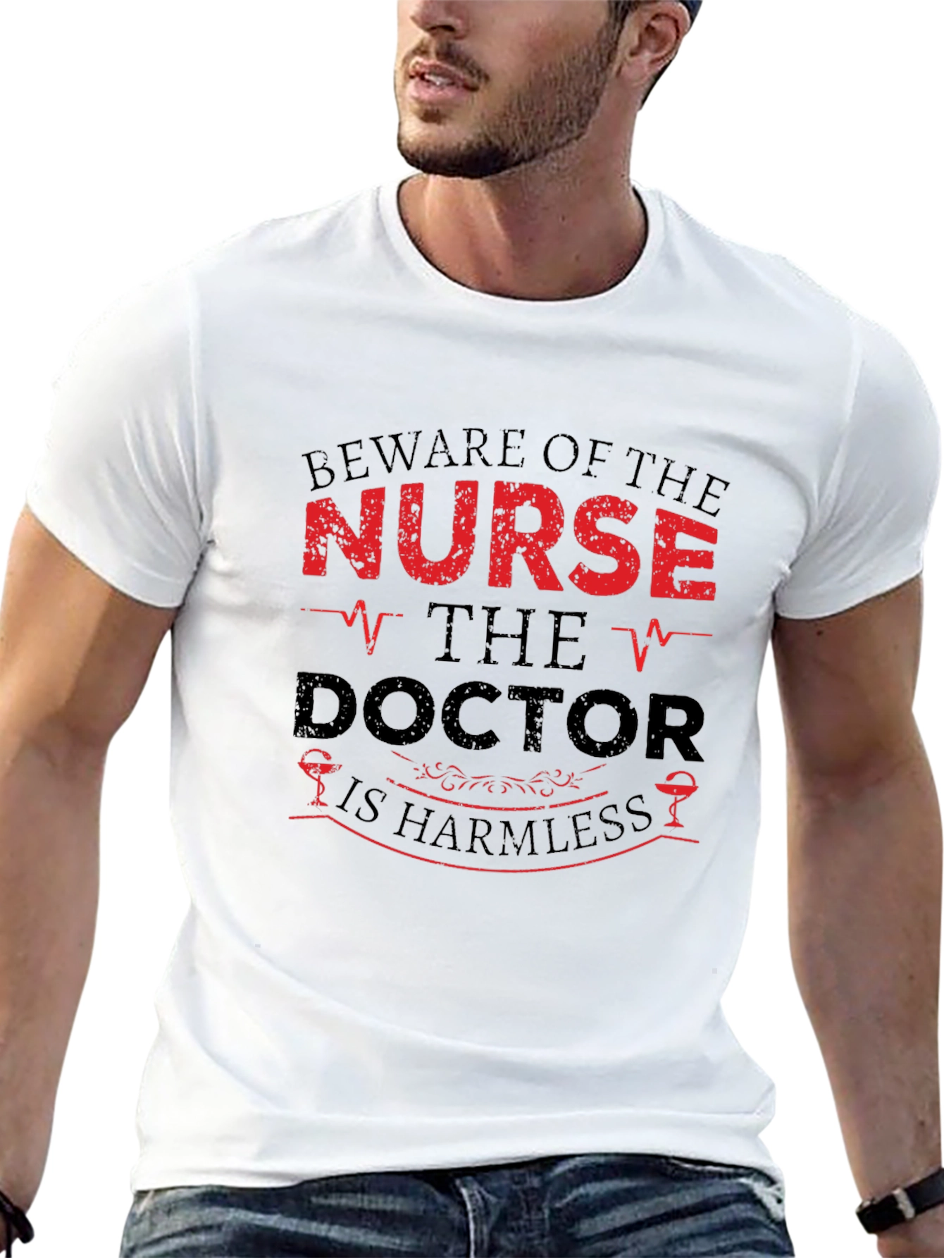 Beware of the Nurse Humor Graphic T-Shirt