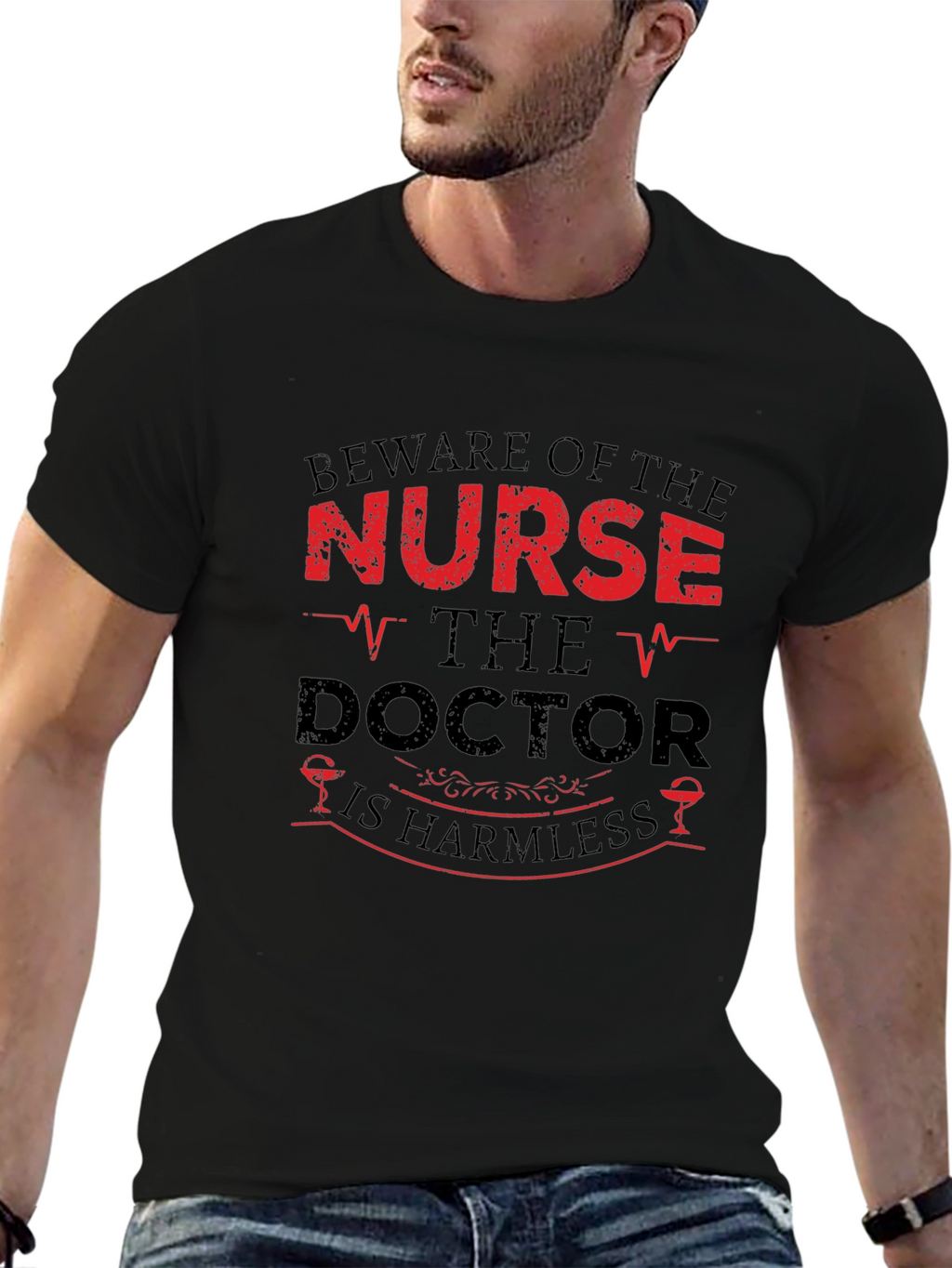 Beware of the Nurse Humor Graphic T-Shirt