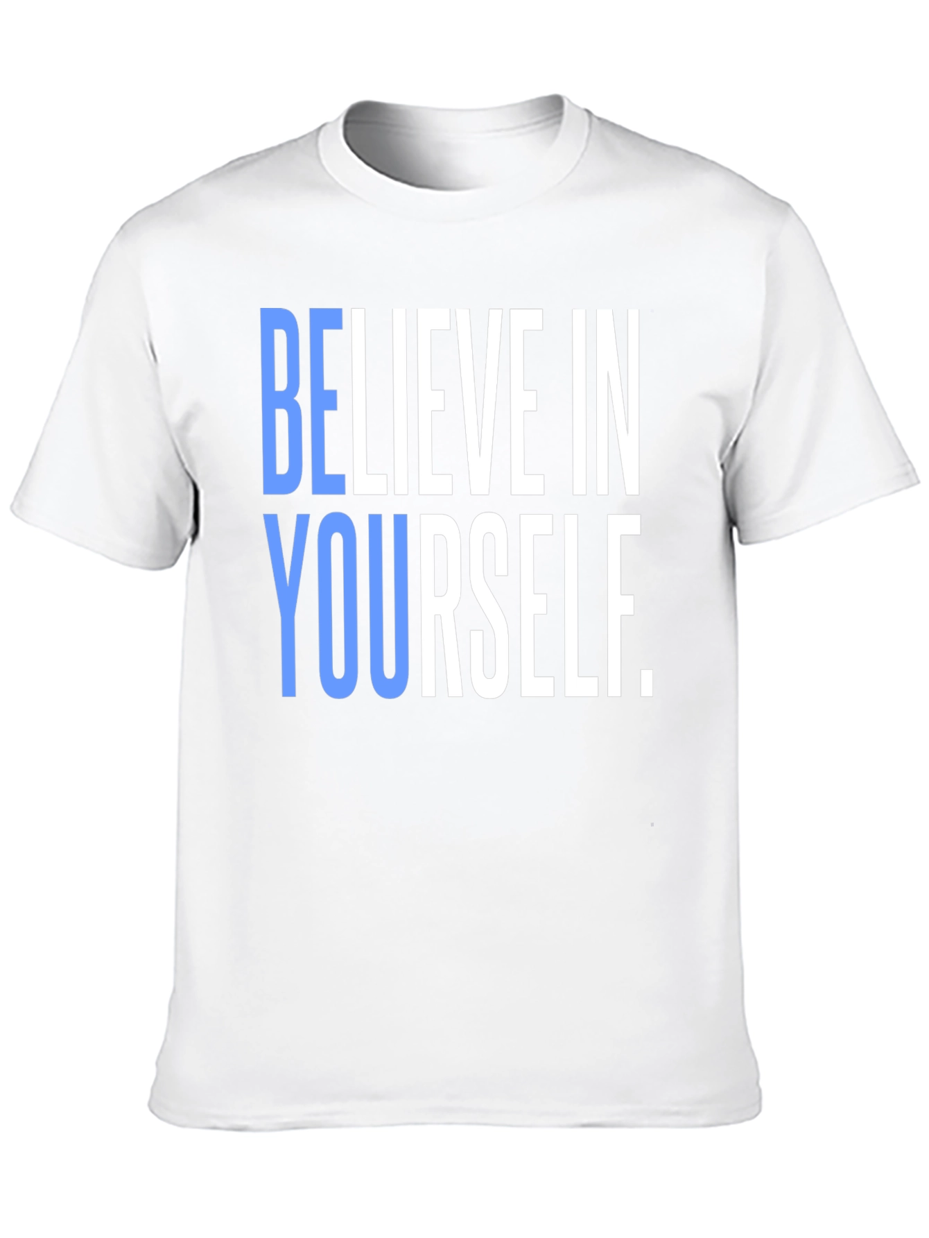 Believe In Yourself Graphic Tee - Black Cotton T-Shirt
