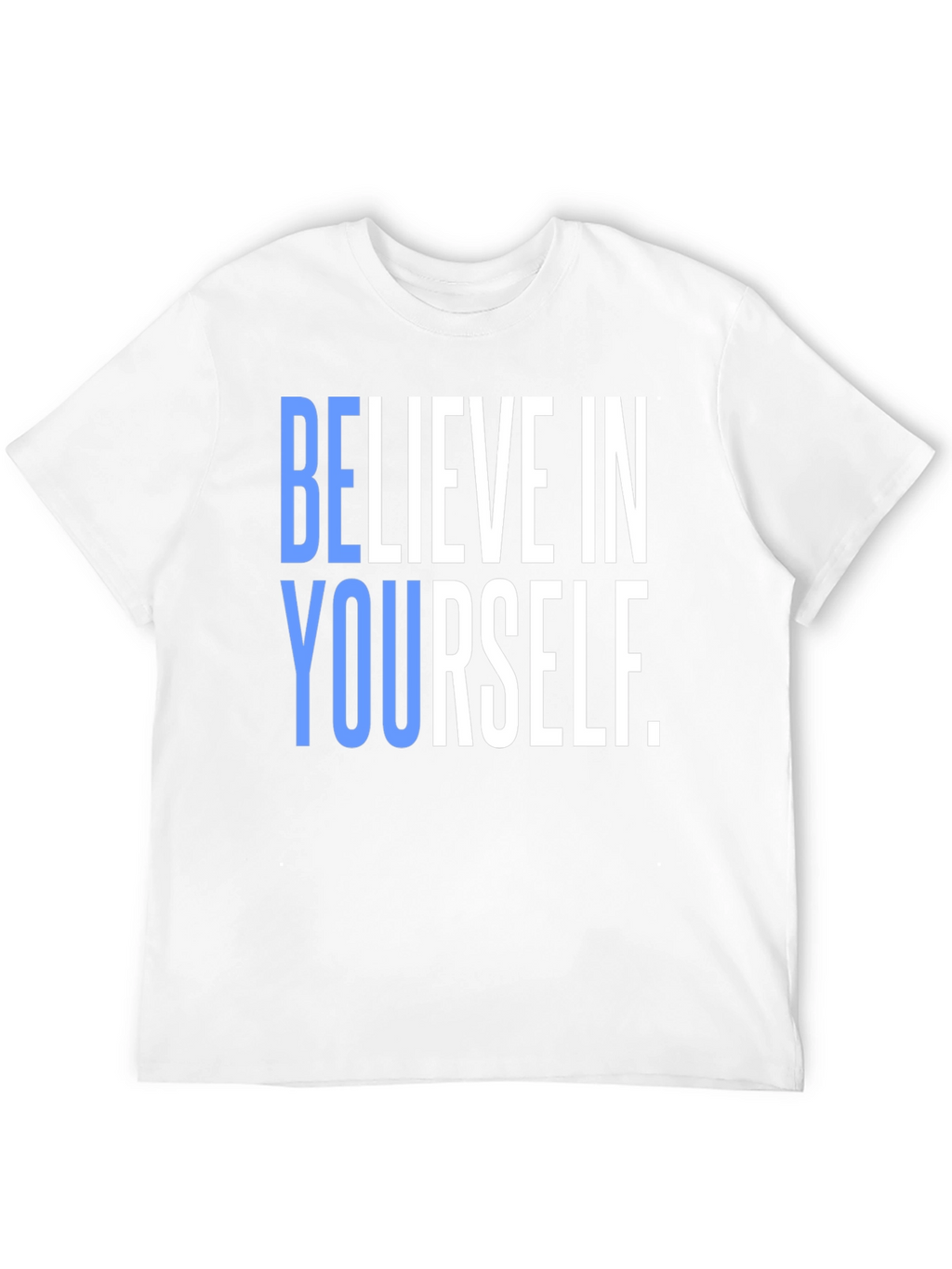 Believe In Yourself Graphic Tee - Black Cotton T-Shirt