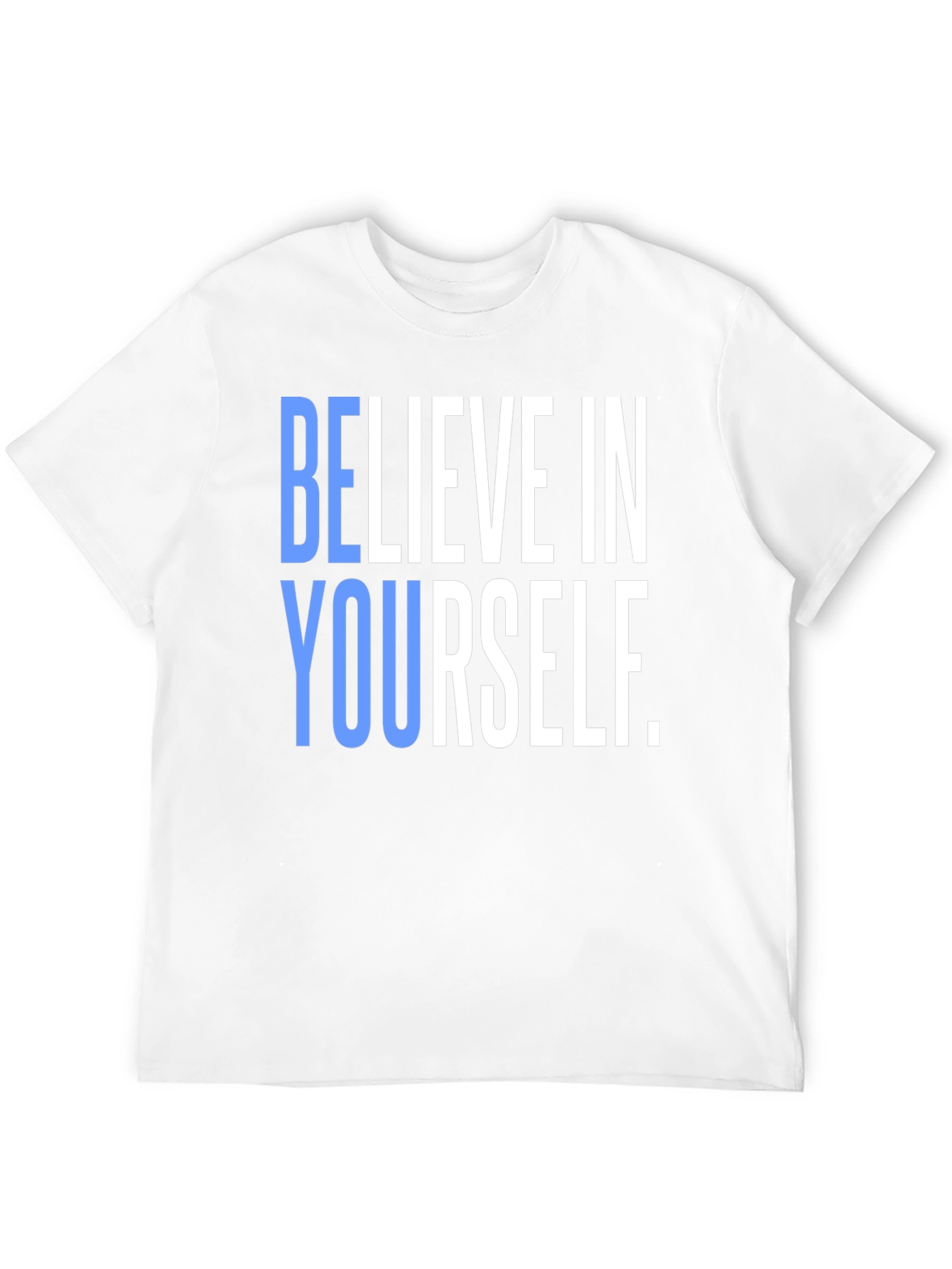Believe In Yourself Graphic Tee - Black Cotton T-Shirt