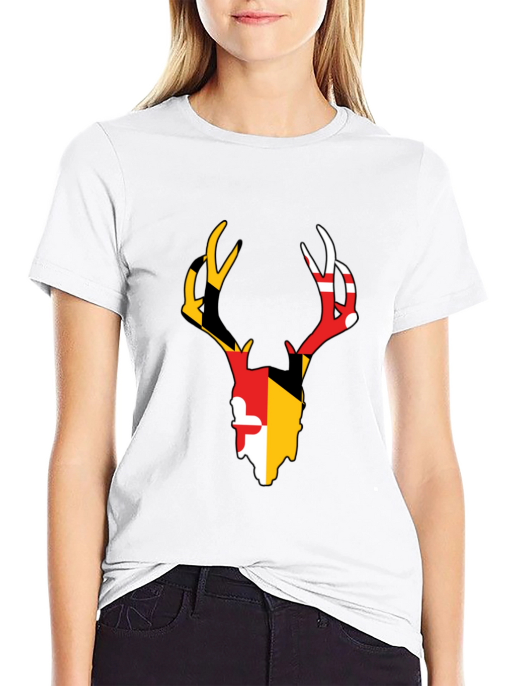 Maryland Deer Antler Graphic T-Shirt
