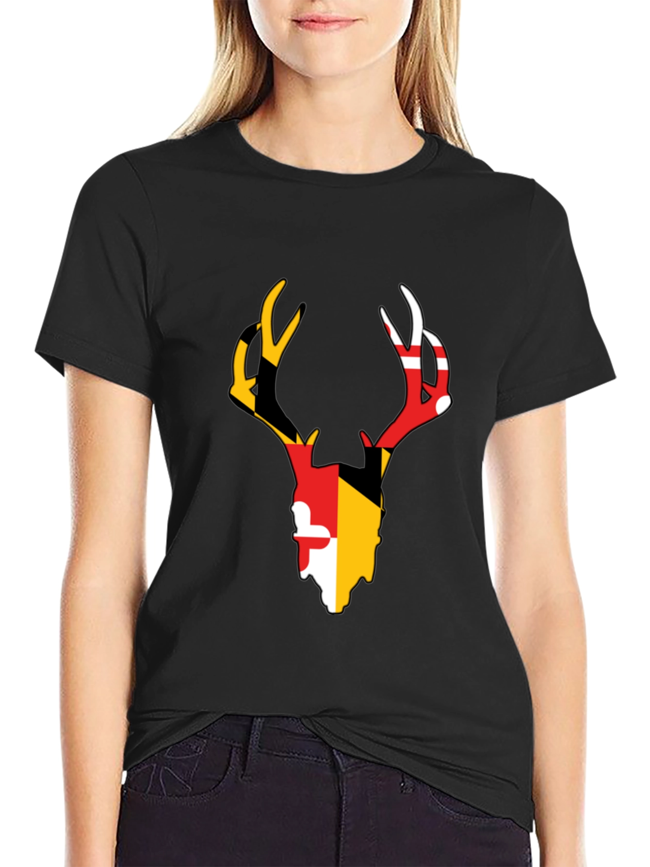Maryland Deer Antler Graphic T-Shirt